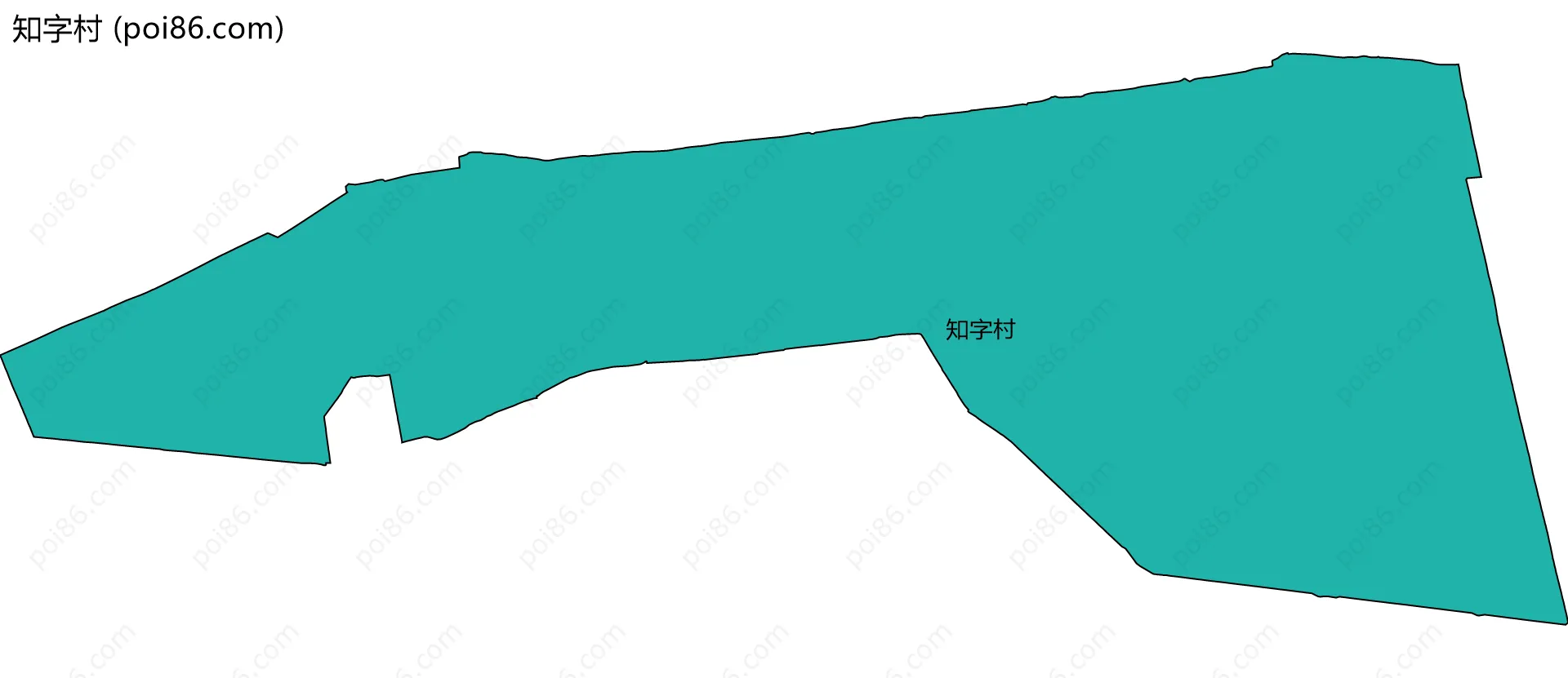 知字村边界地图