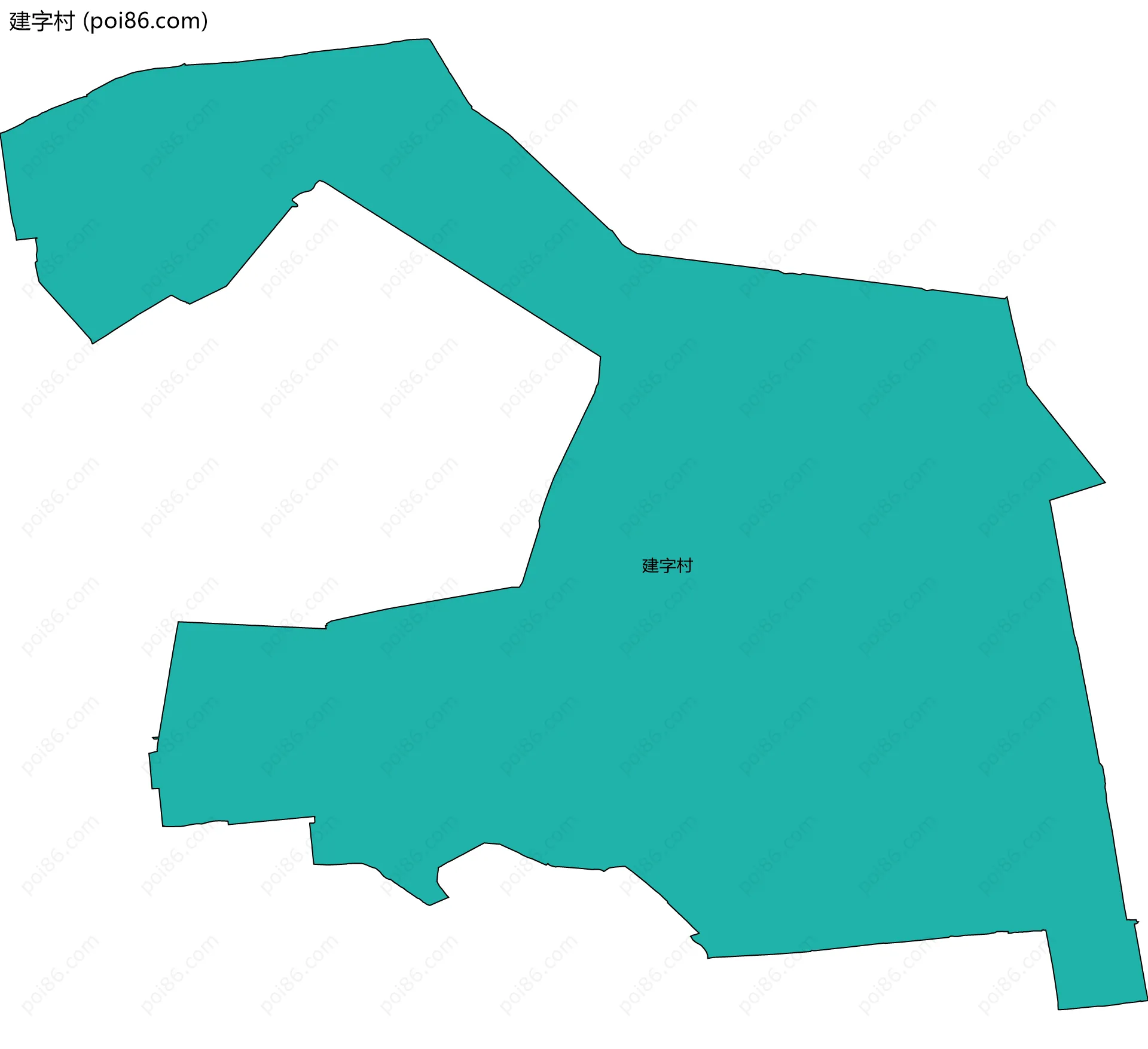 建字村边界地图