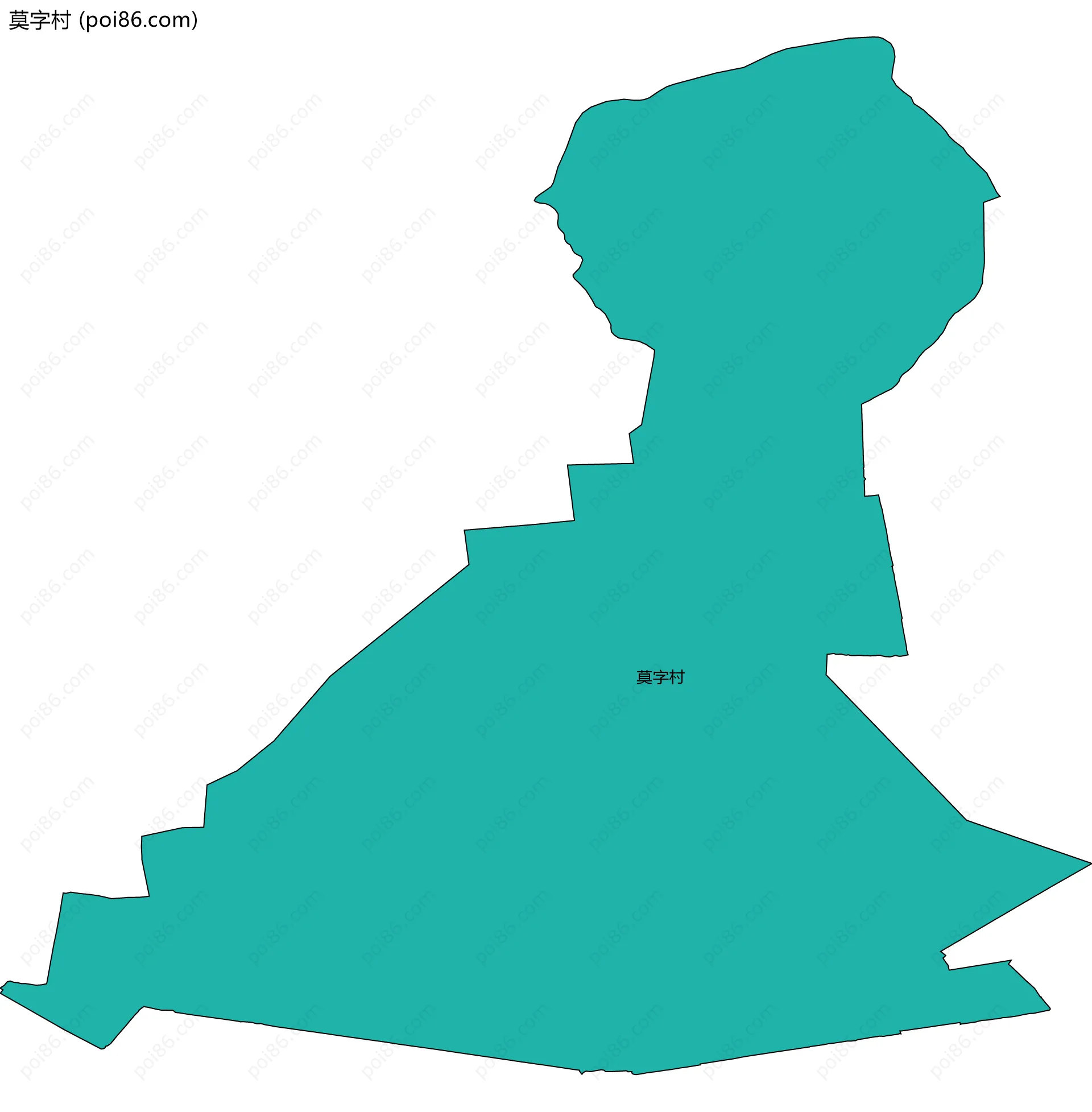 莫字村边界地图