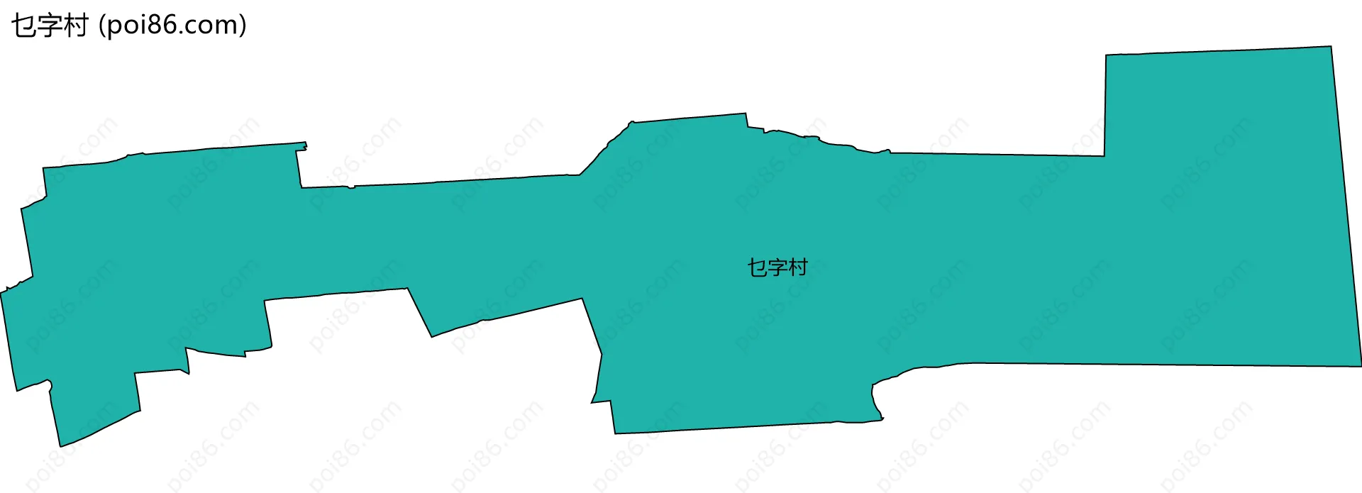 乜字村边界地图