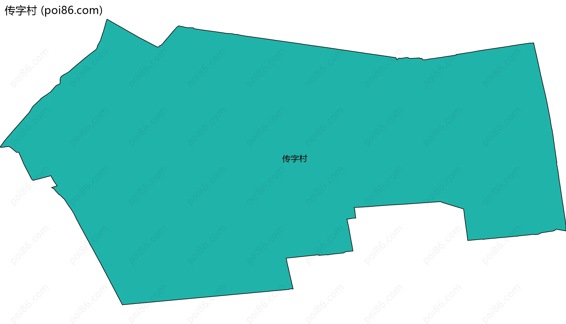 传字村边界地图
