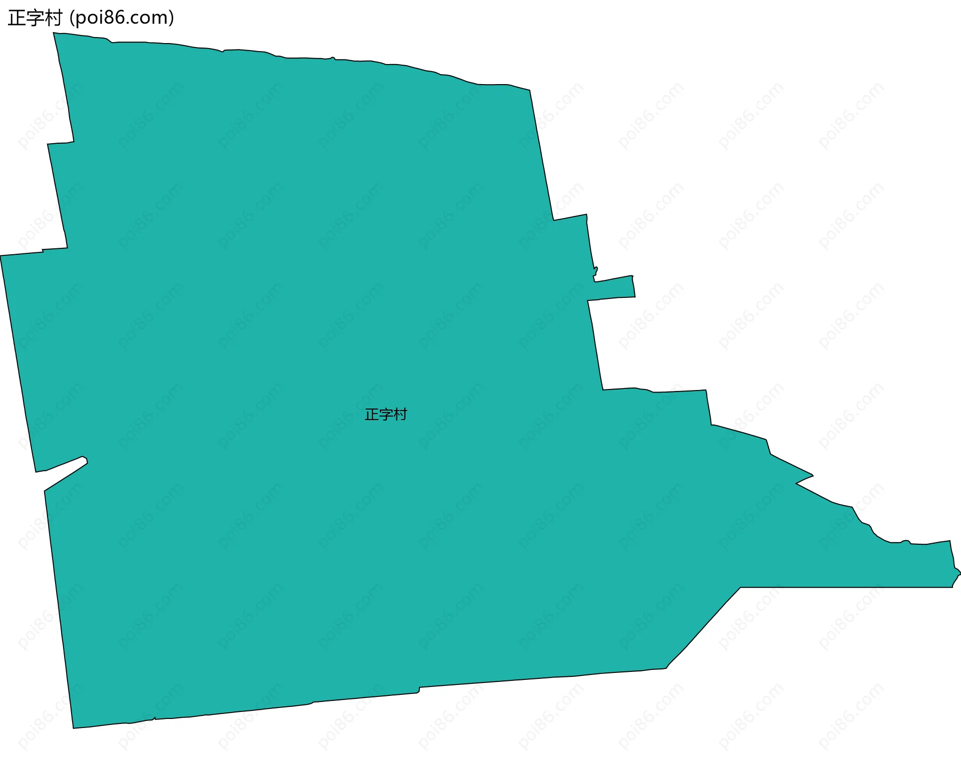 正字村边界地图