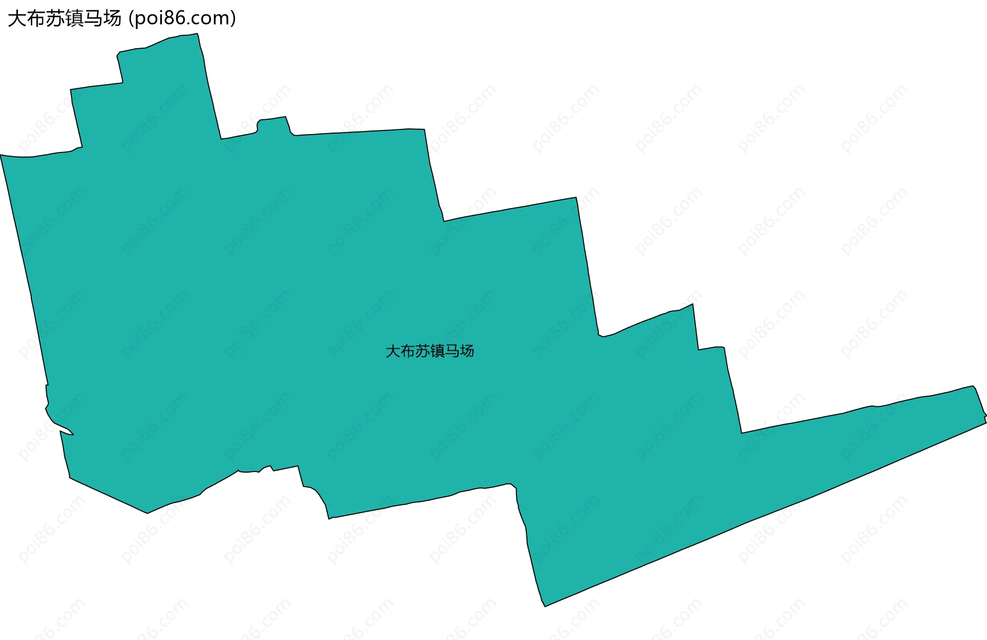 大布苏镇马场边界地图