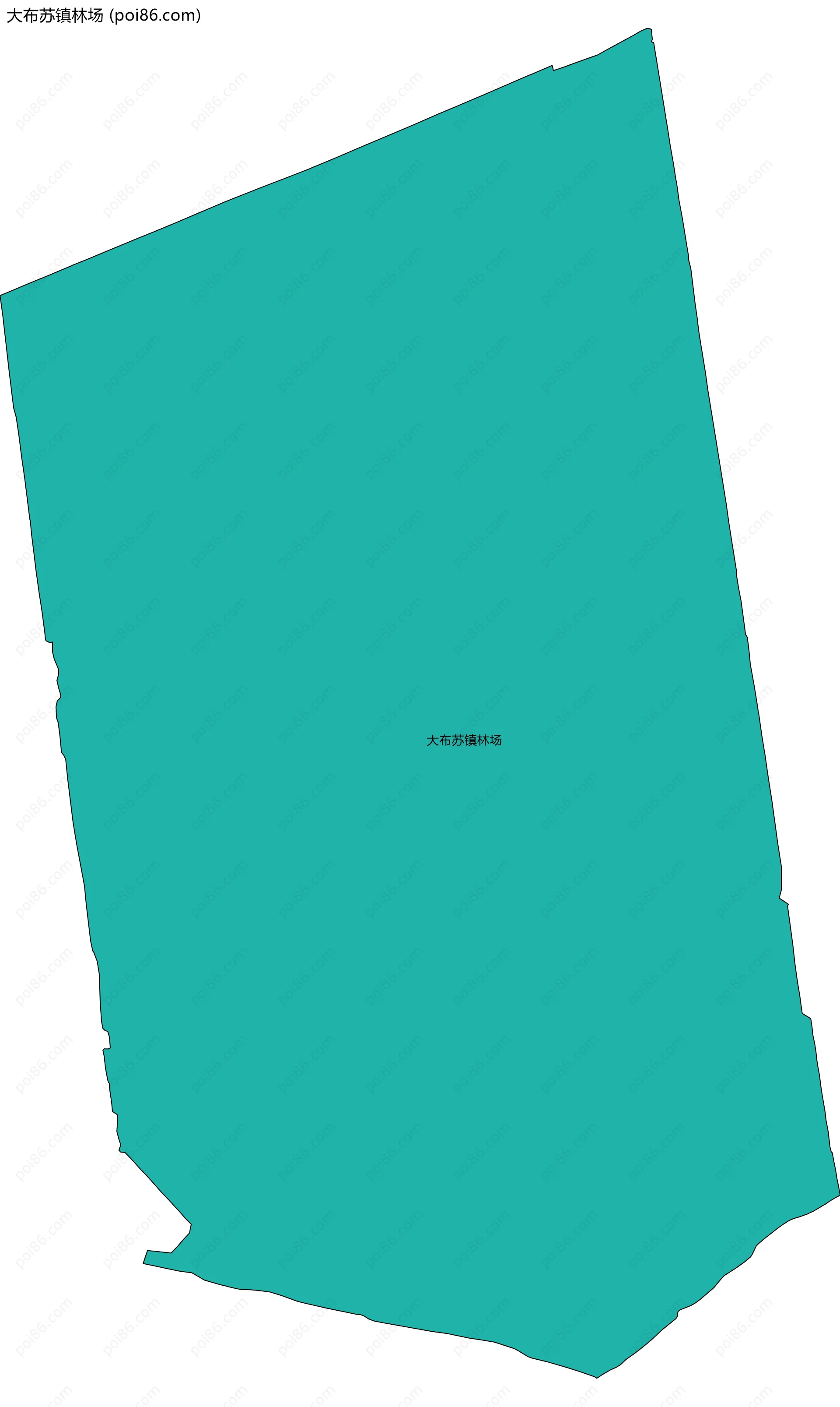 大布苏镇林场边界地图