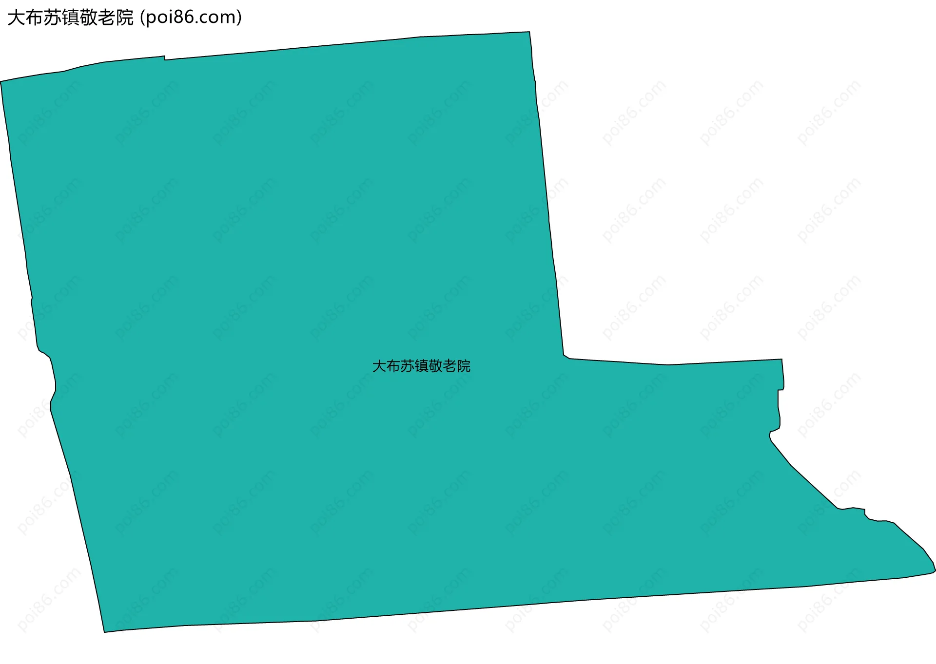 大布苏镇敬老院边界地图