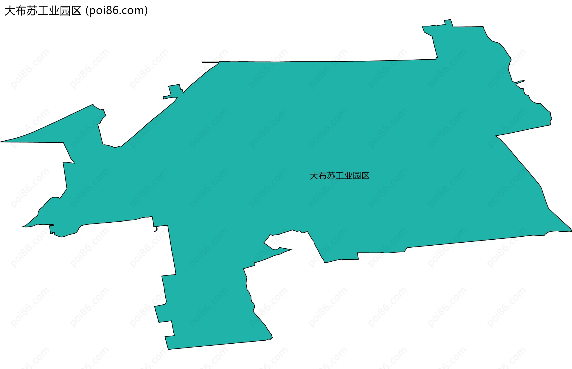 大布苏工业园区边界地图