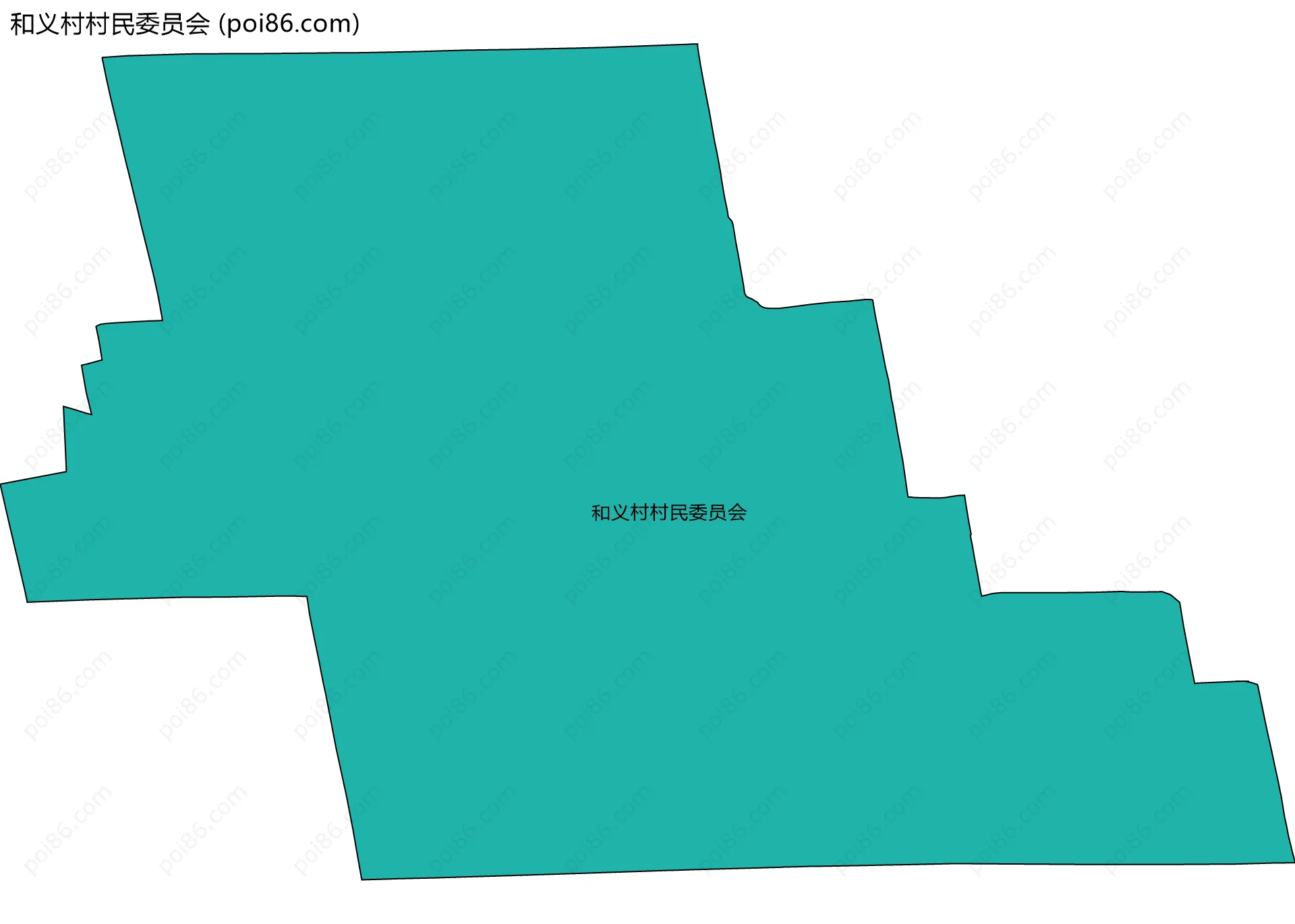 和义村村民委员会边界地图
