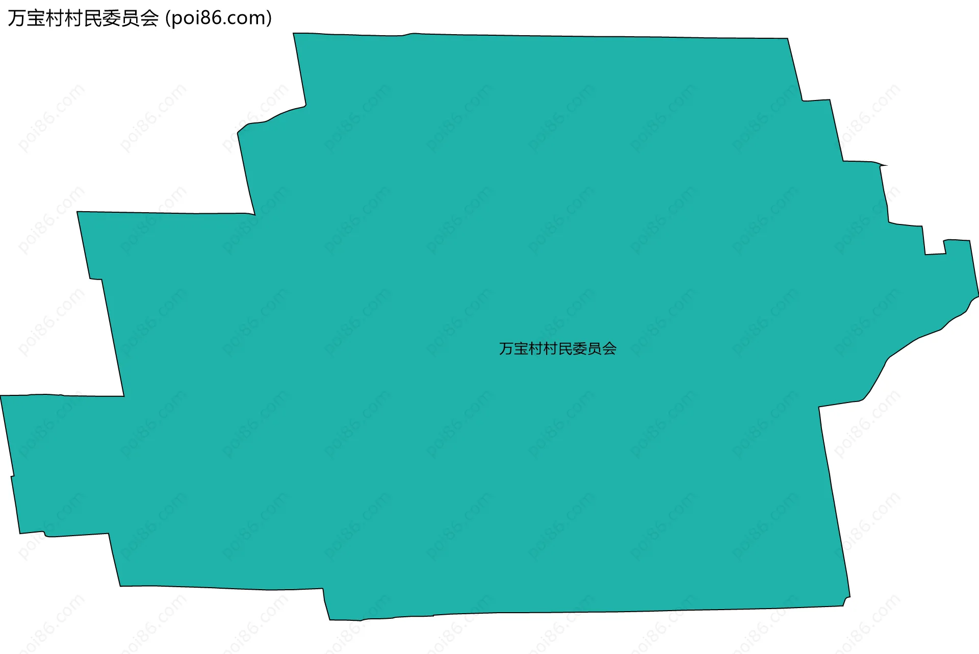 万宝村村民委员会边界地图
