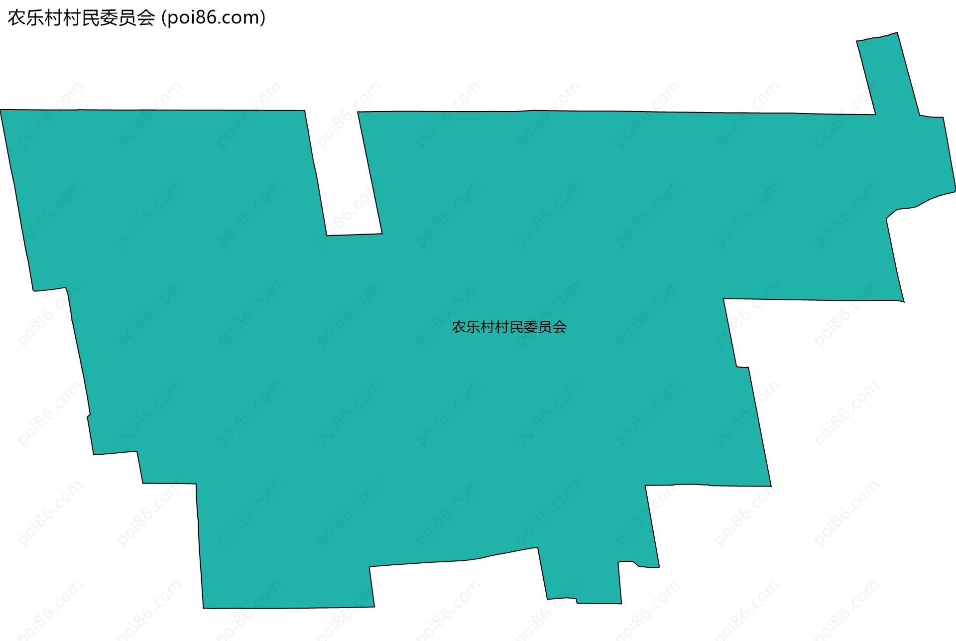 农乐村村民委员会边界地图
