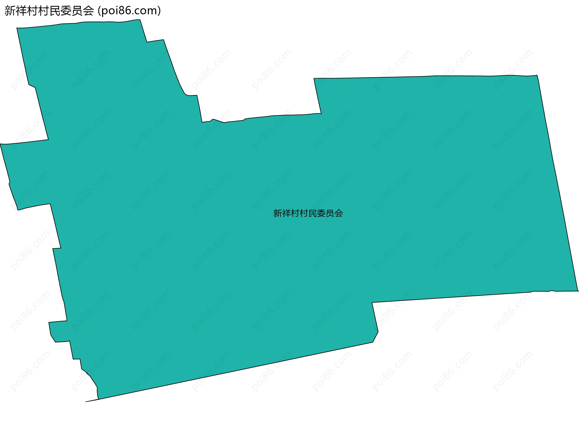 新祥村村民委员会边界地图