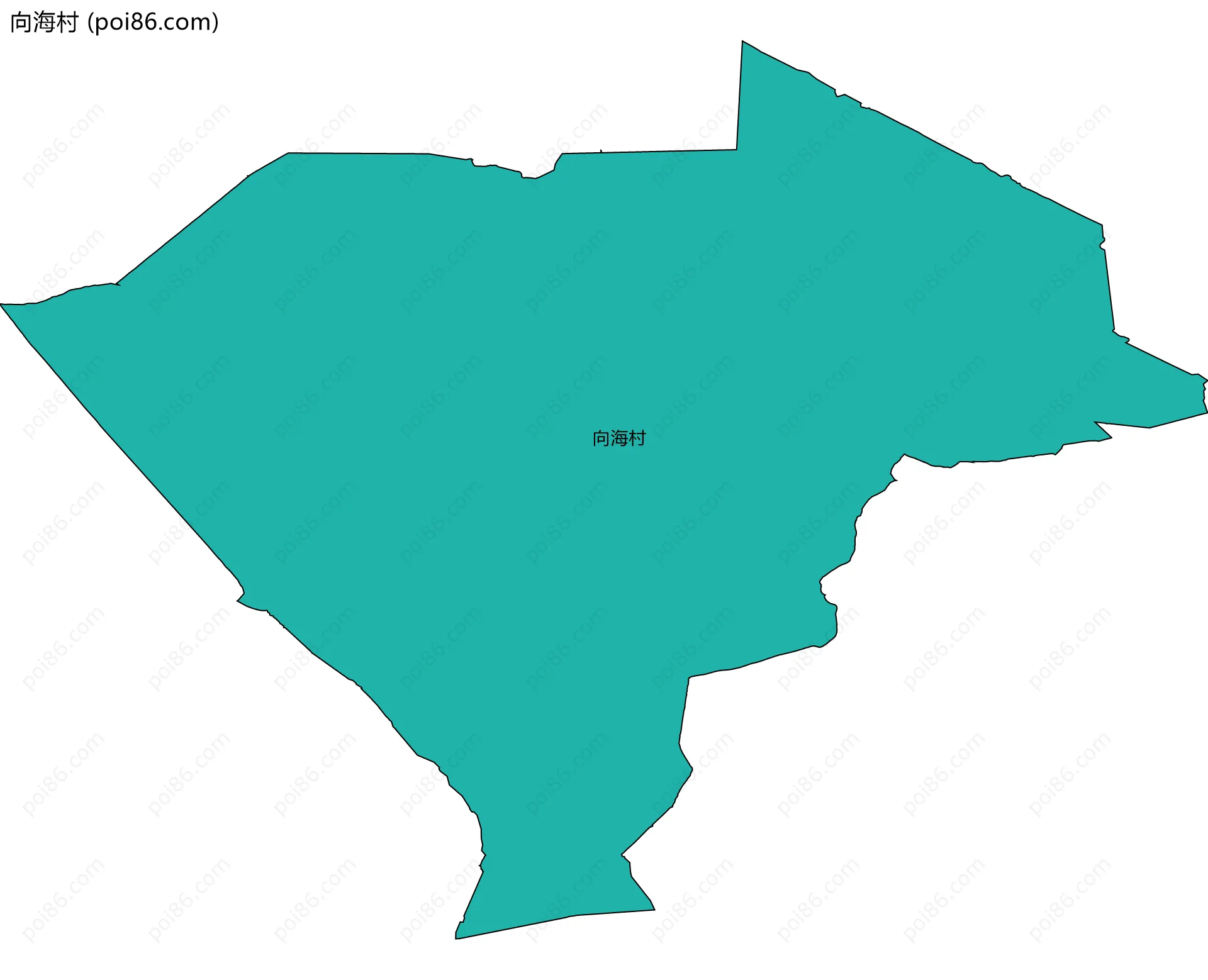 向海村边界地图