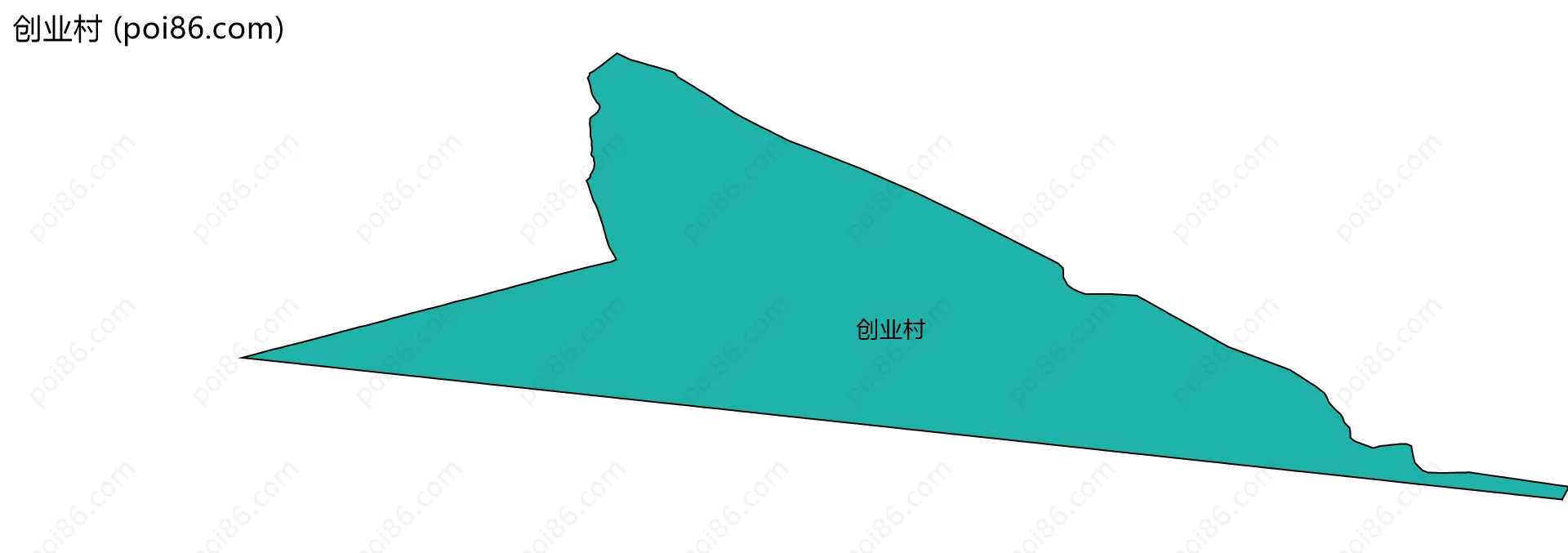 创业村边界地图