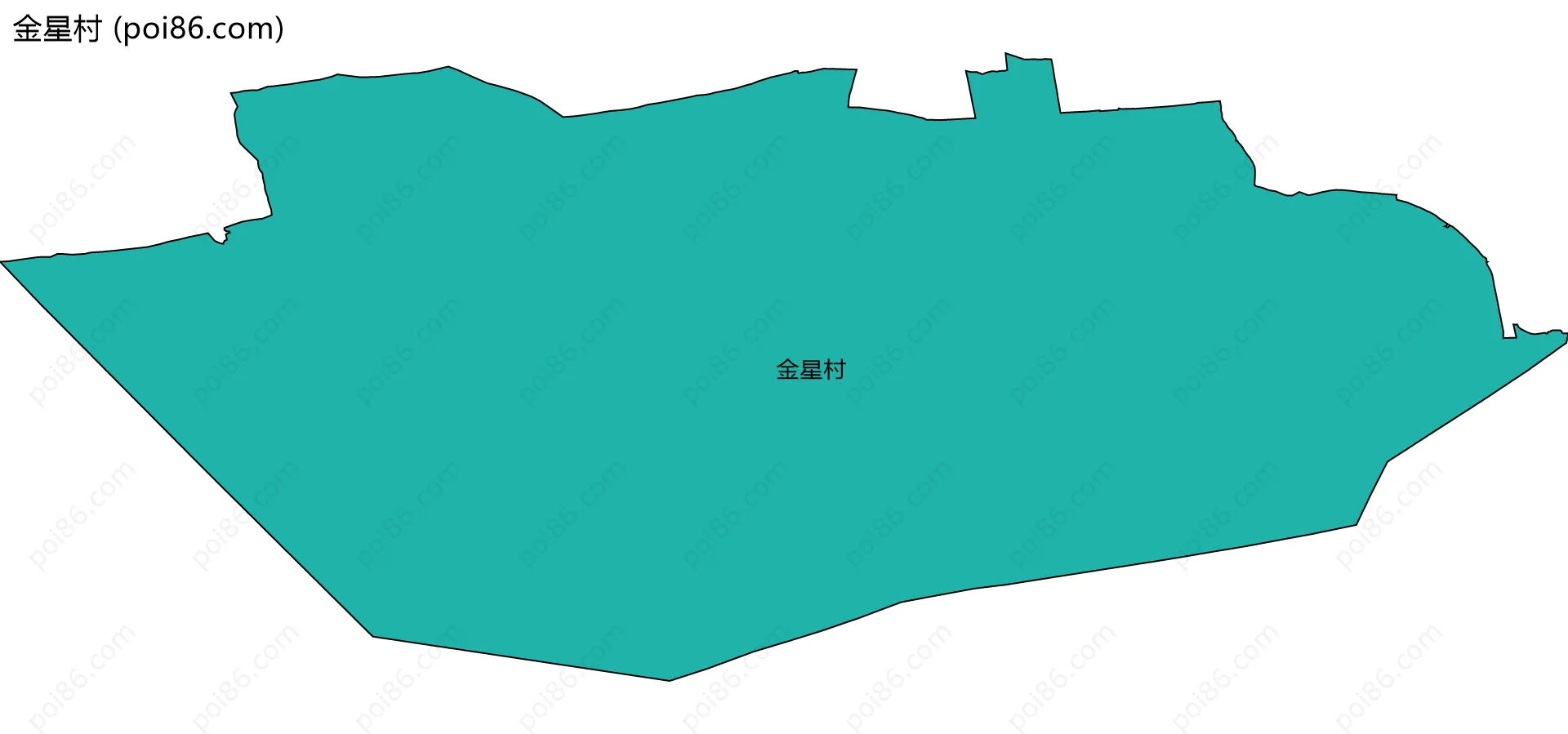 金星村边界地图