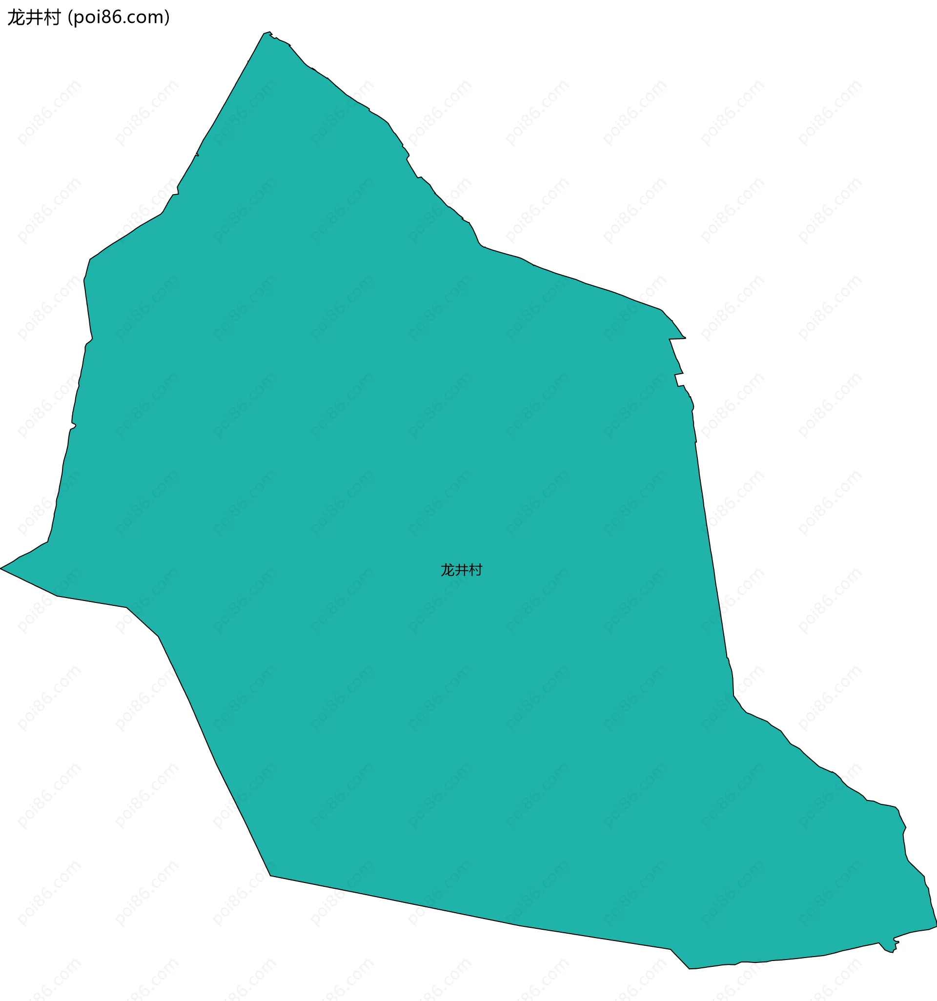 龙井村边界地图