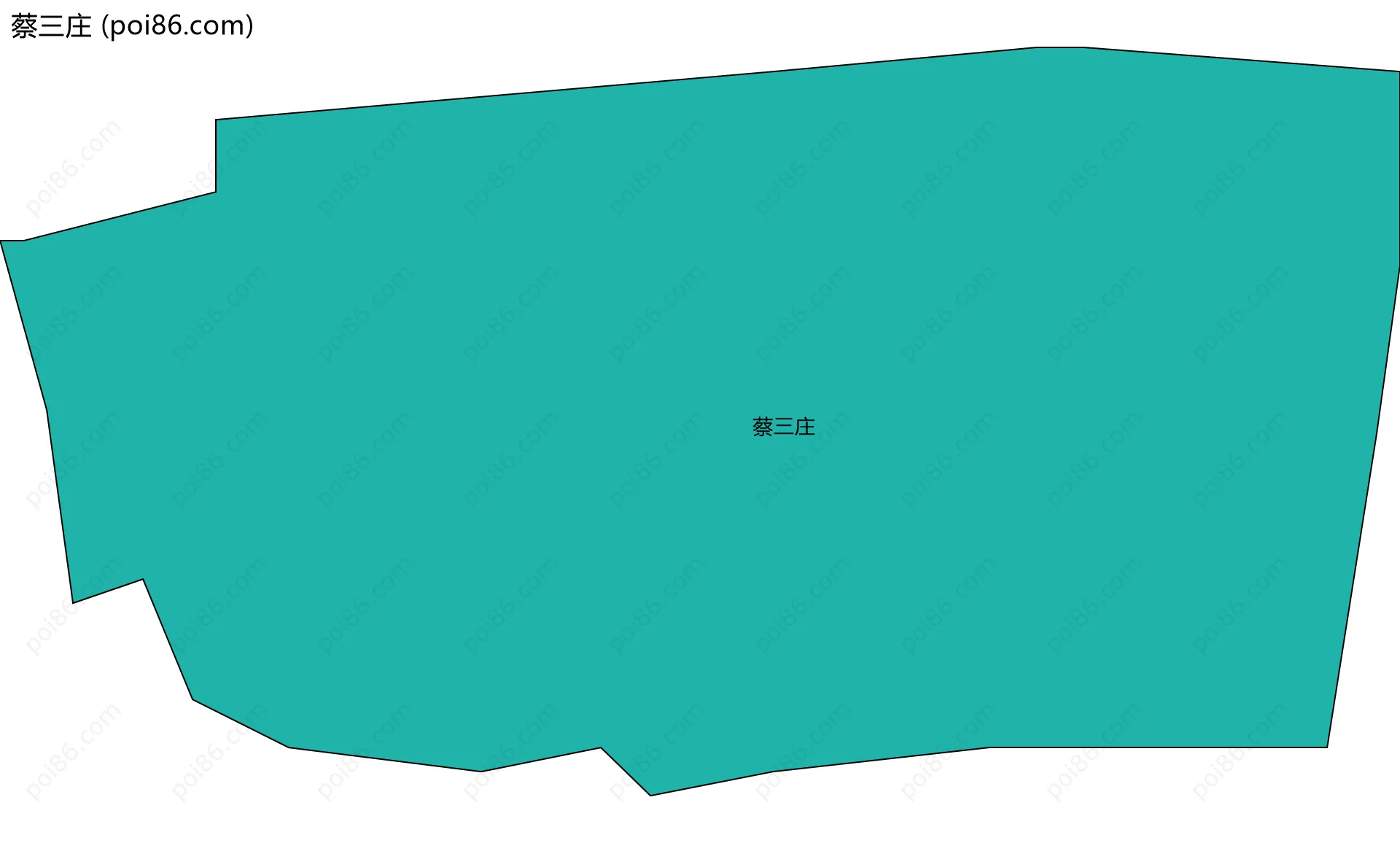 蔡三庄边界地图
