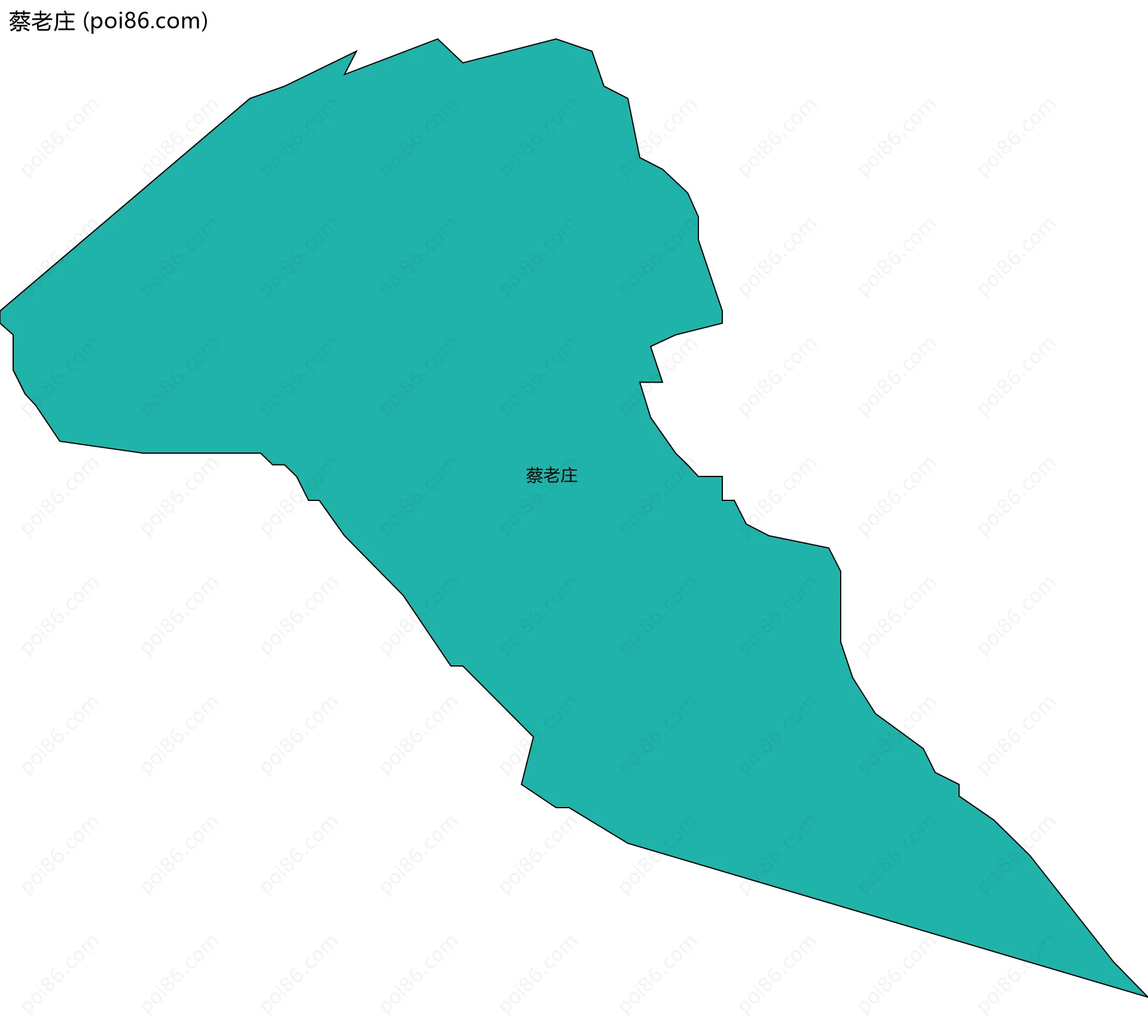 蔡老庄边界地图