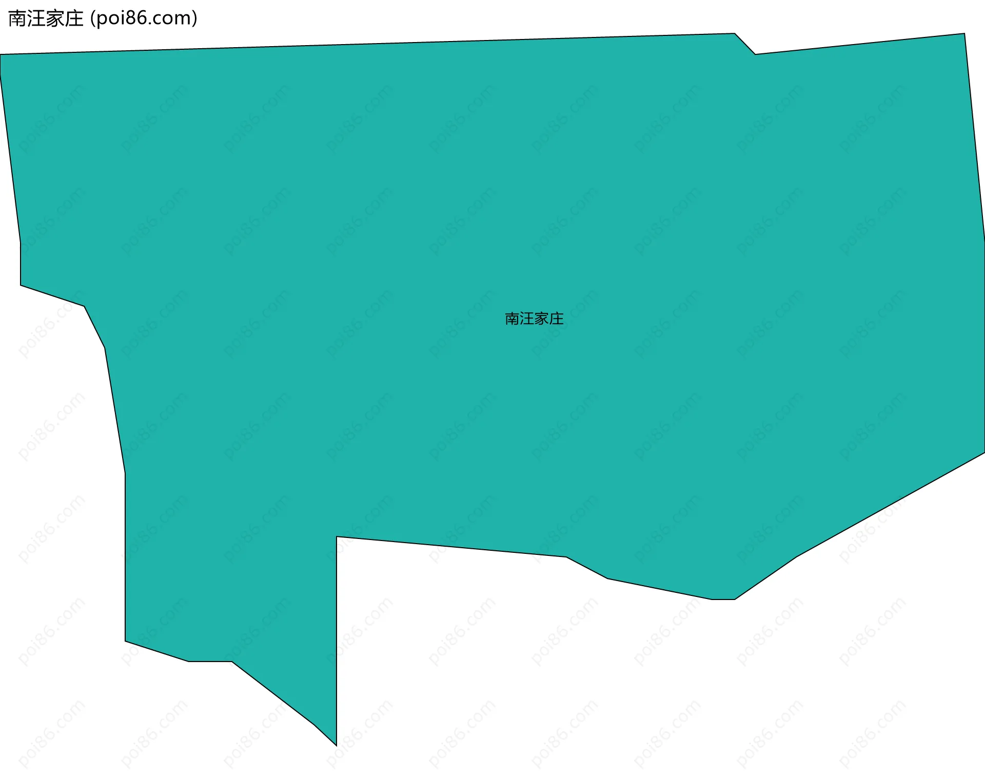 南汪家庄边界地图