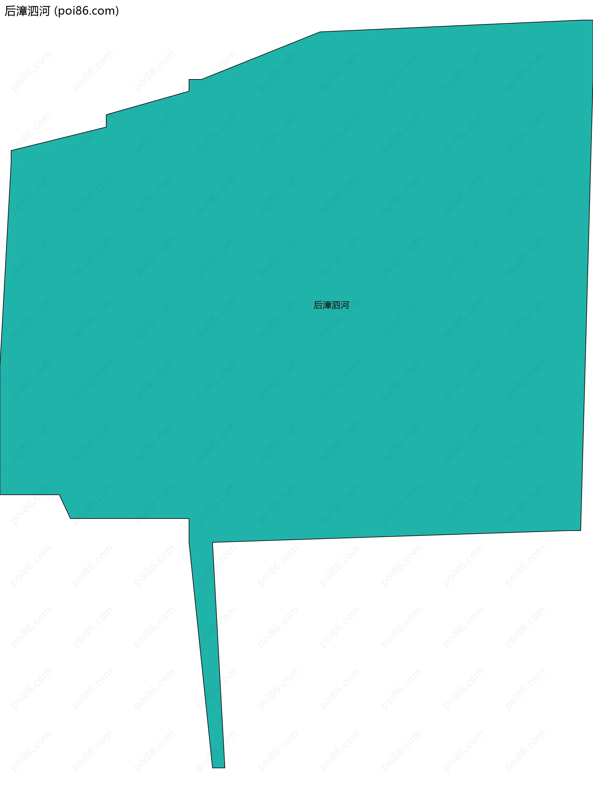 后漳泗河边界地图