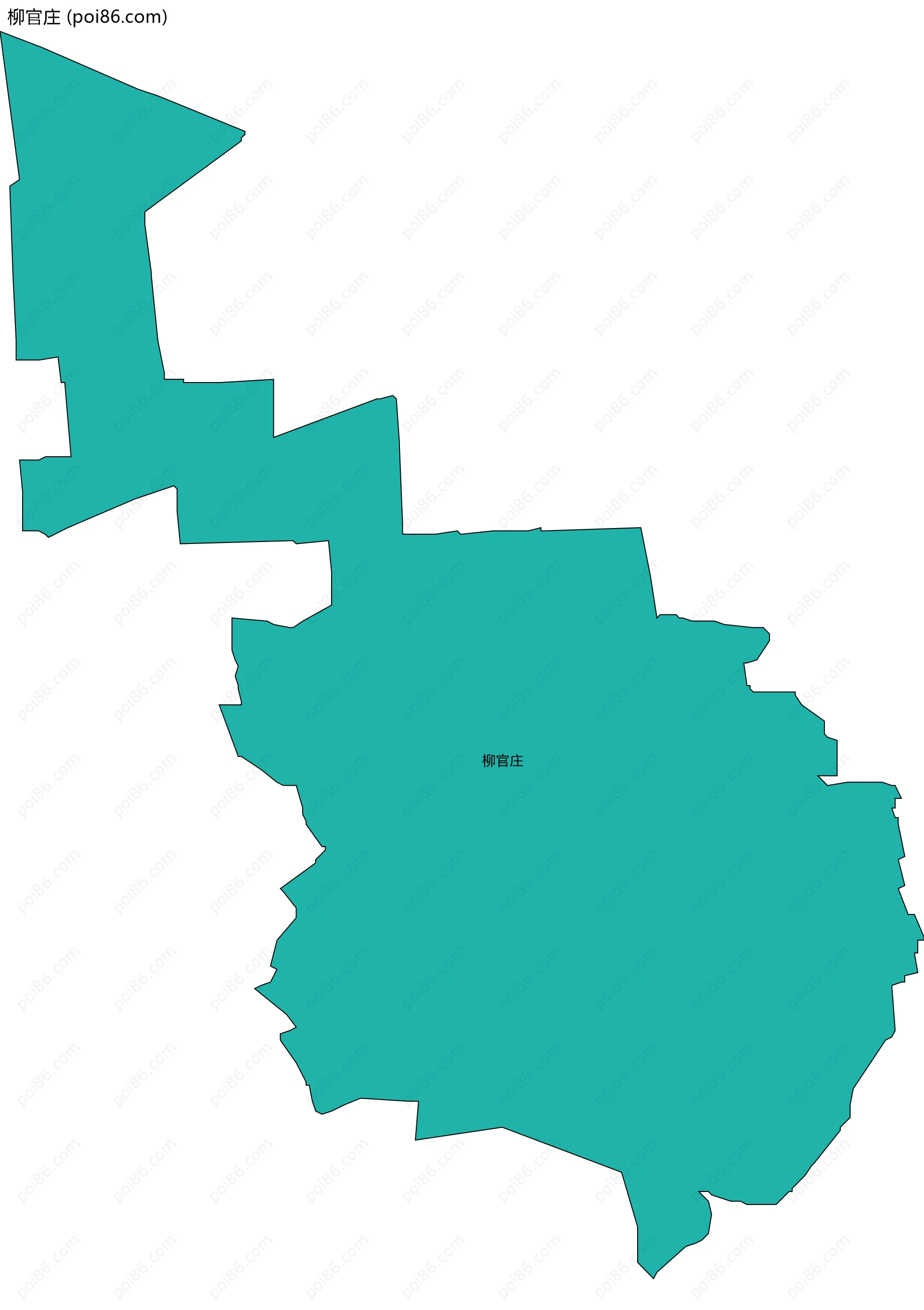 柳官庄边界地图