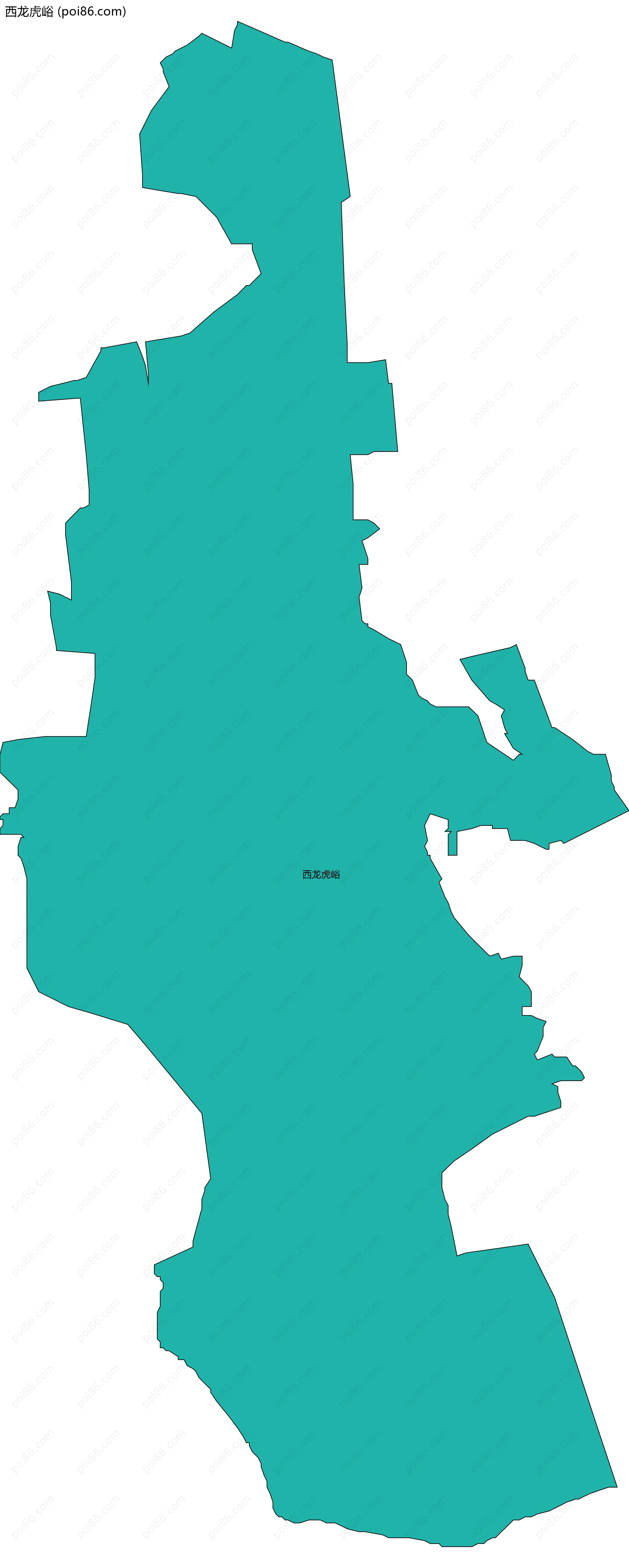 西龙虎峪边界地图