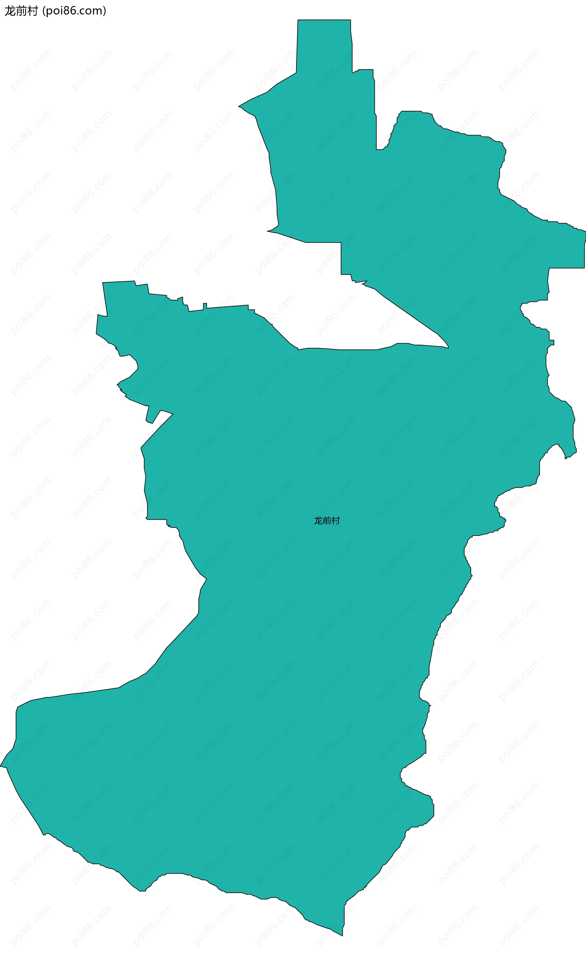 龙前村边界地图