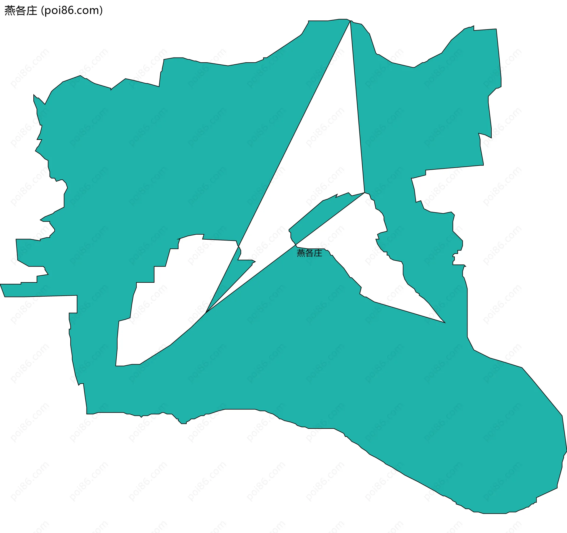 燕各庄边界地图