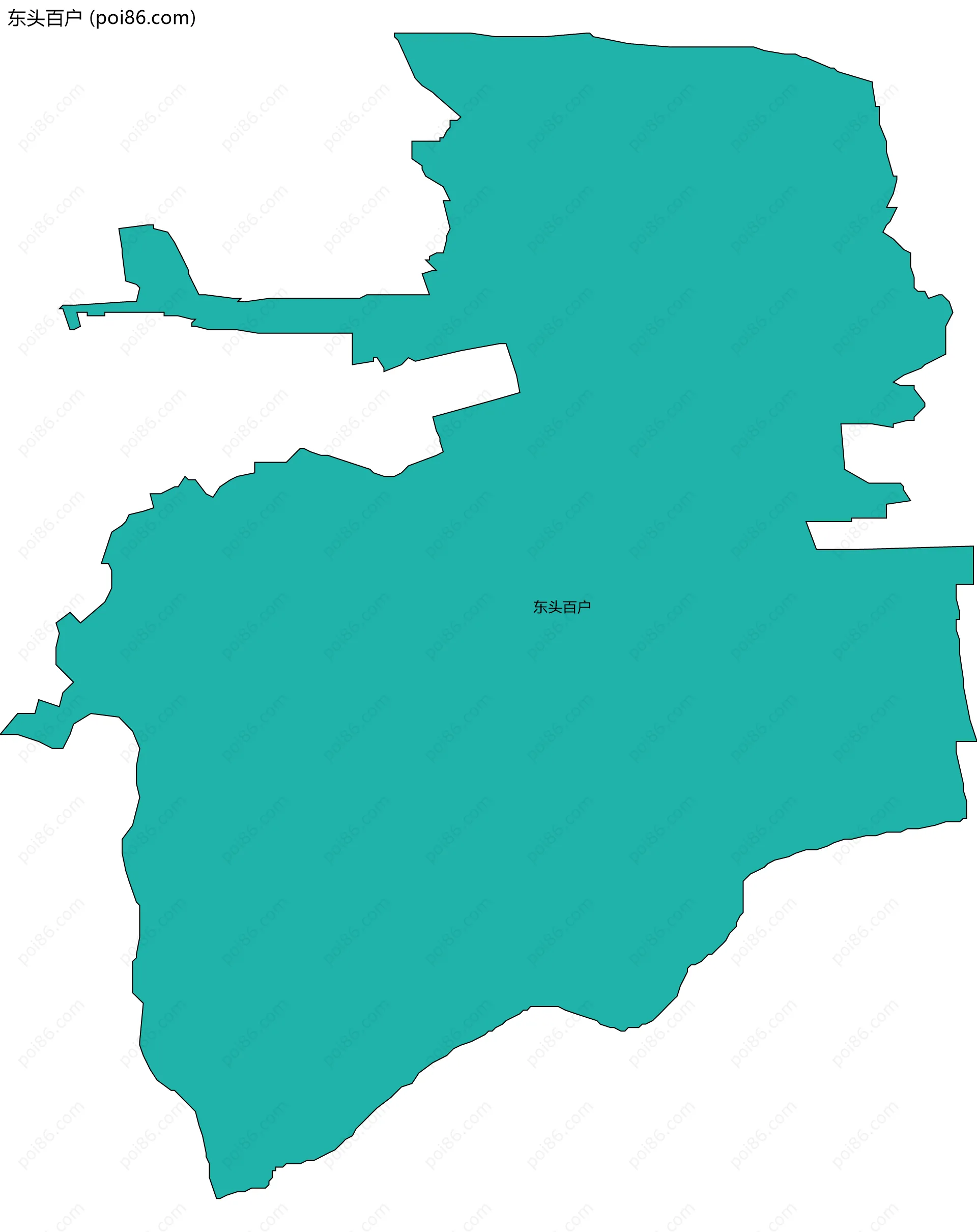 东头百户边界地图