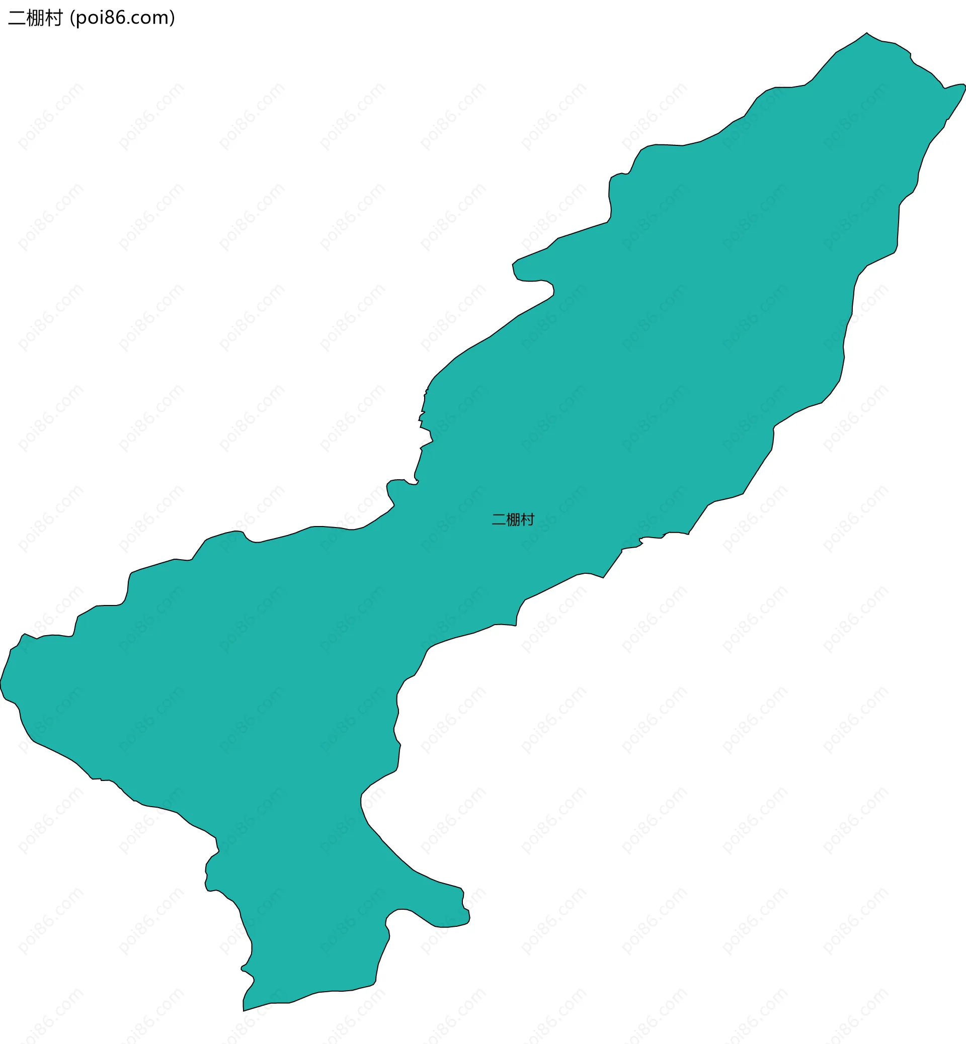 二棚村边界地图