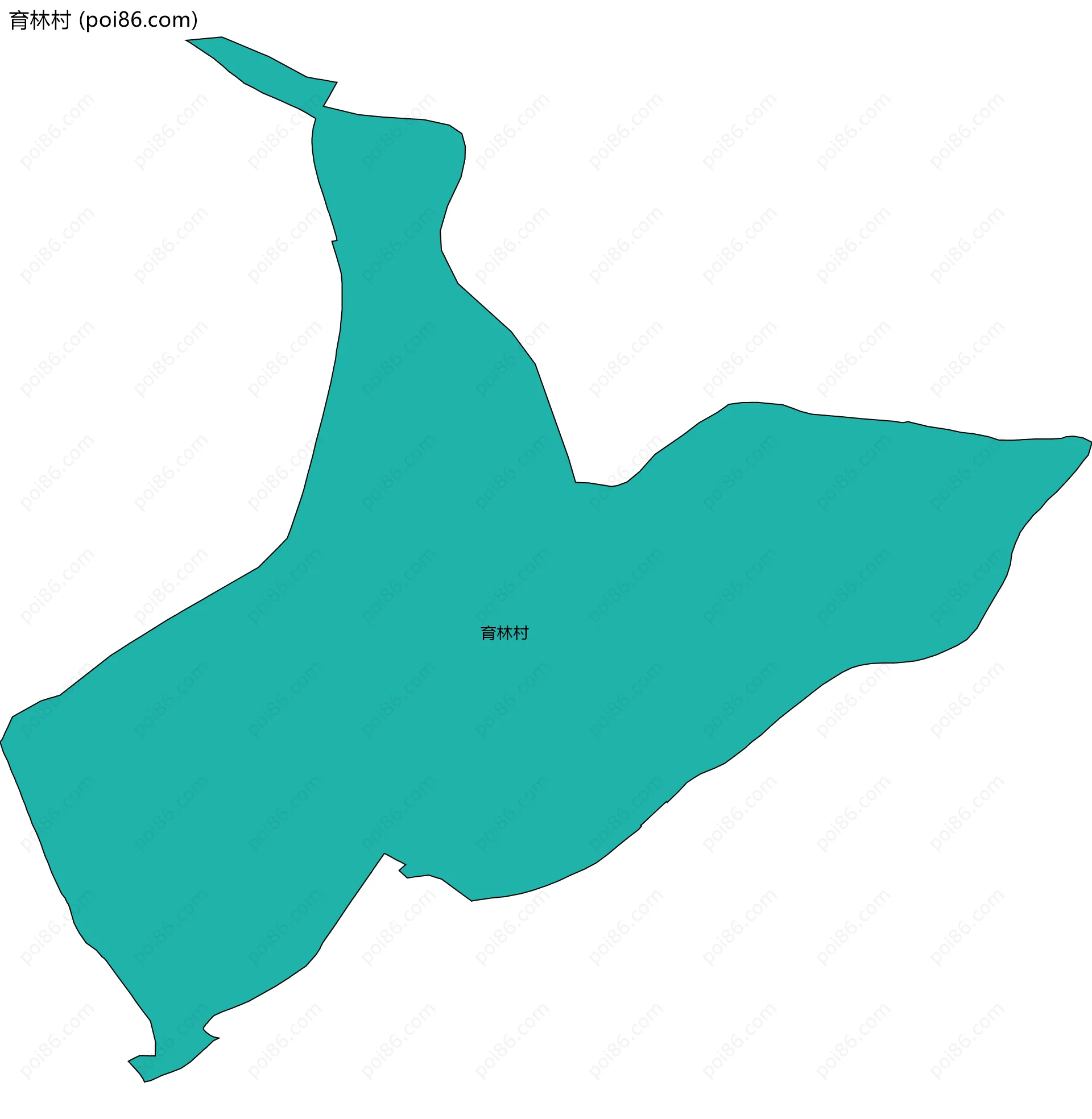 育林村边界地图