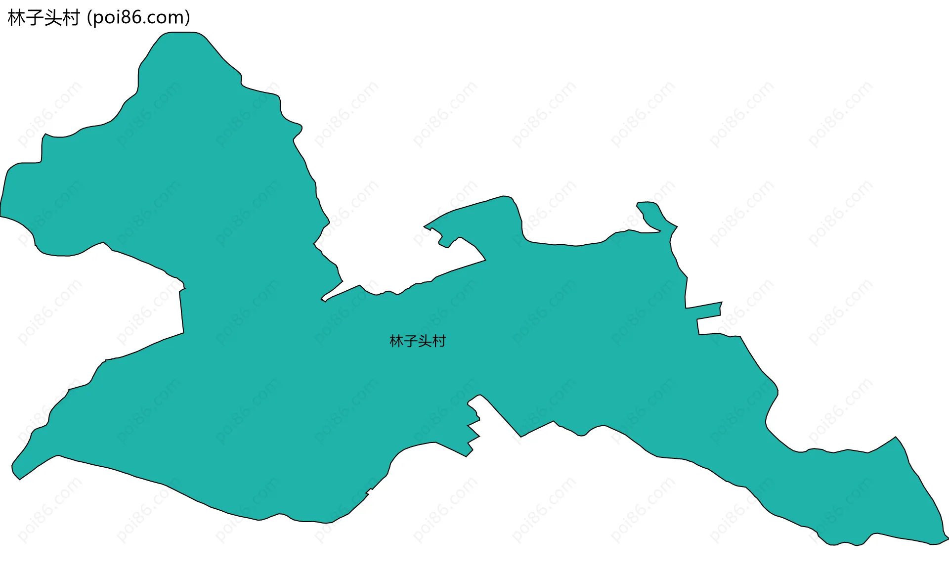 林子头村边界地图