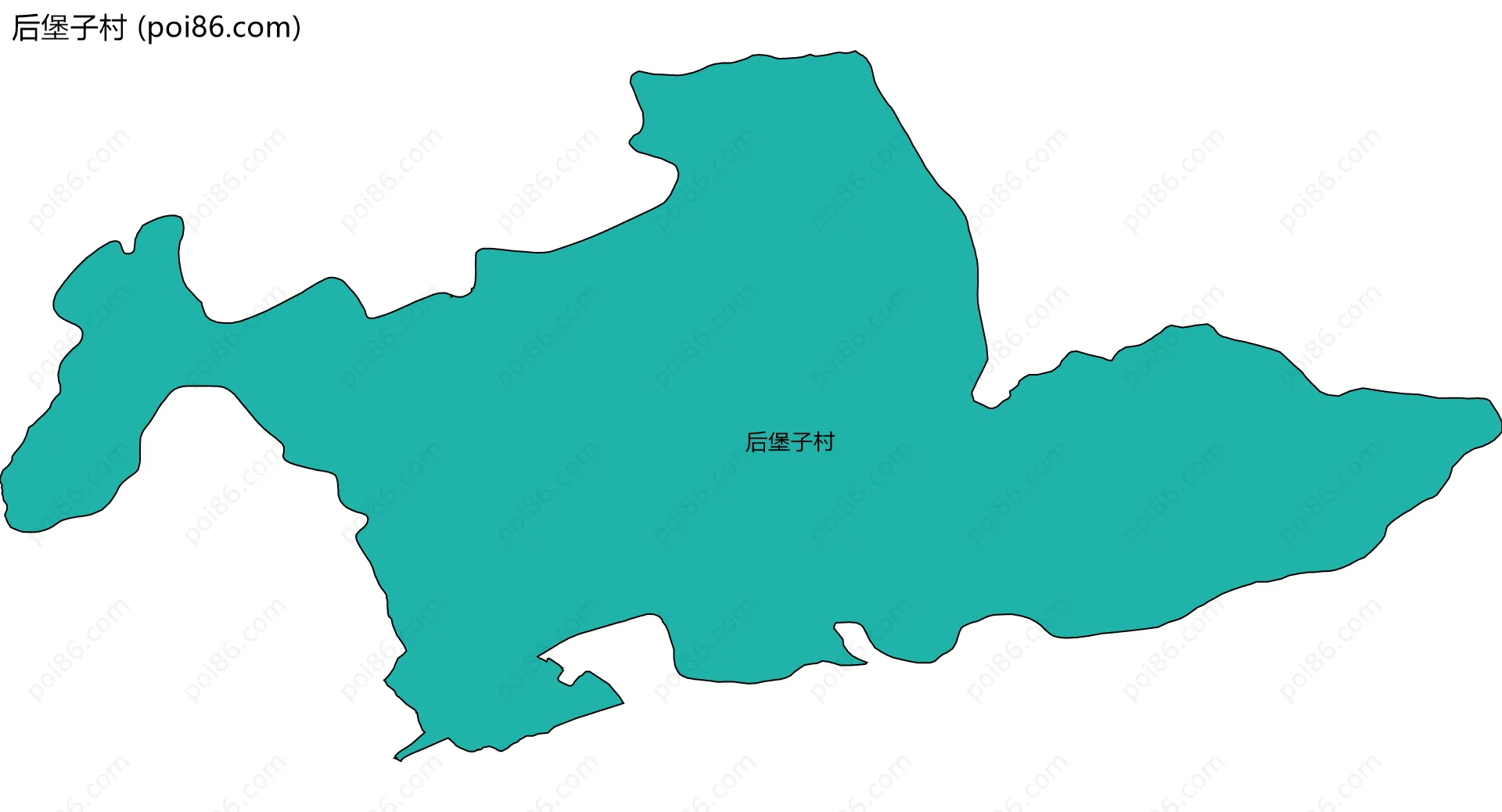 后堡子村边界地图