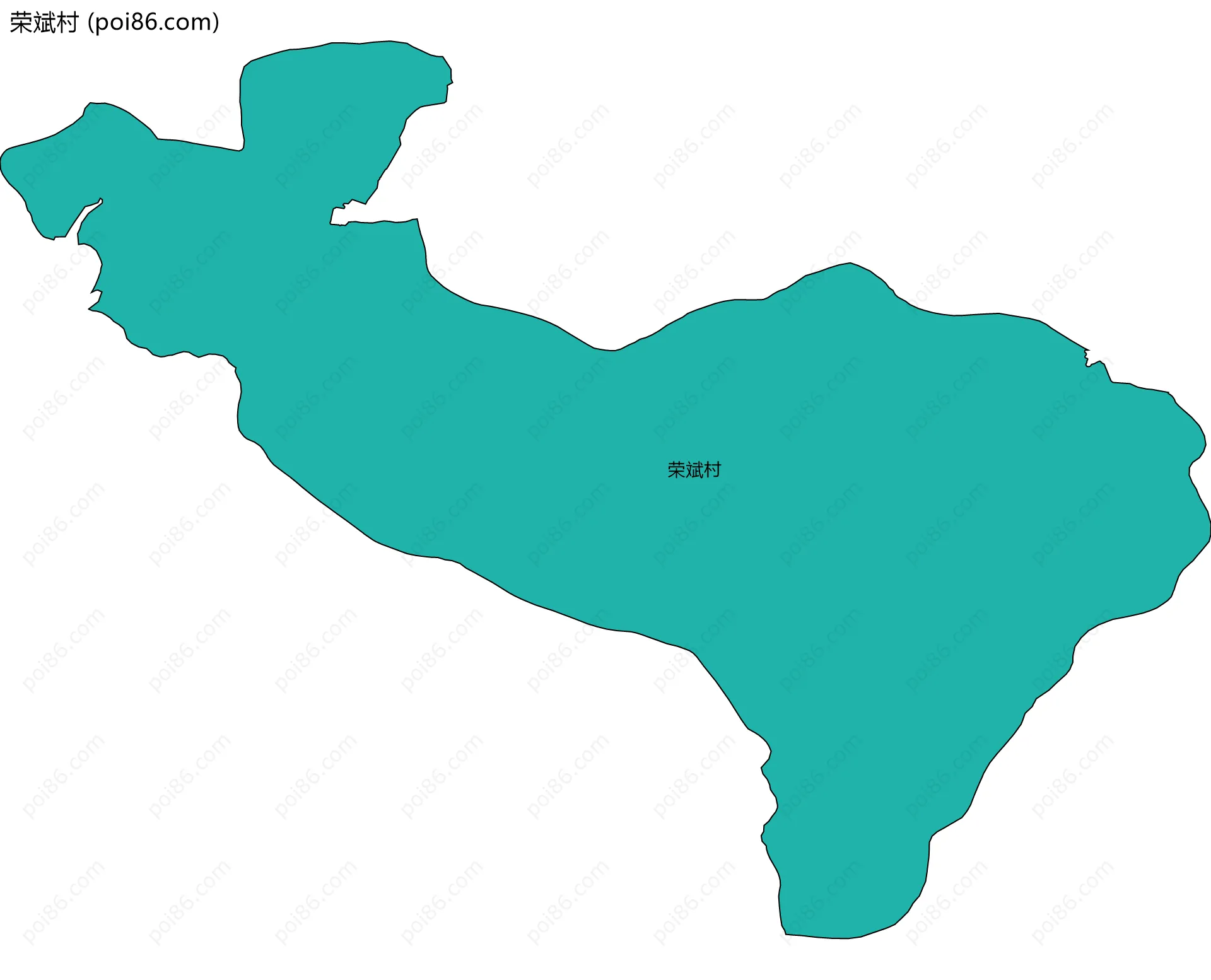 荣斌村边界地图