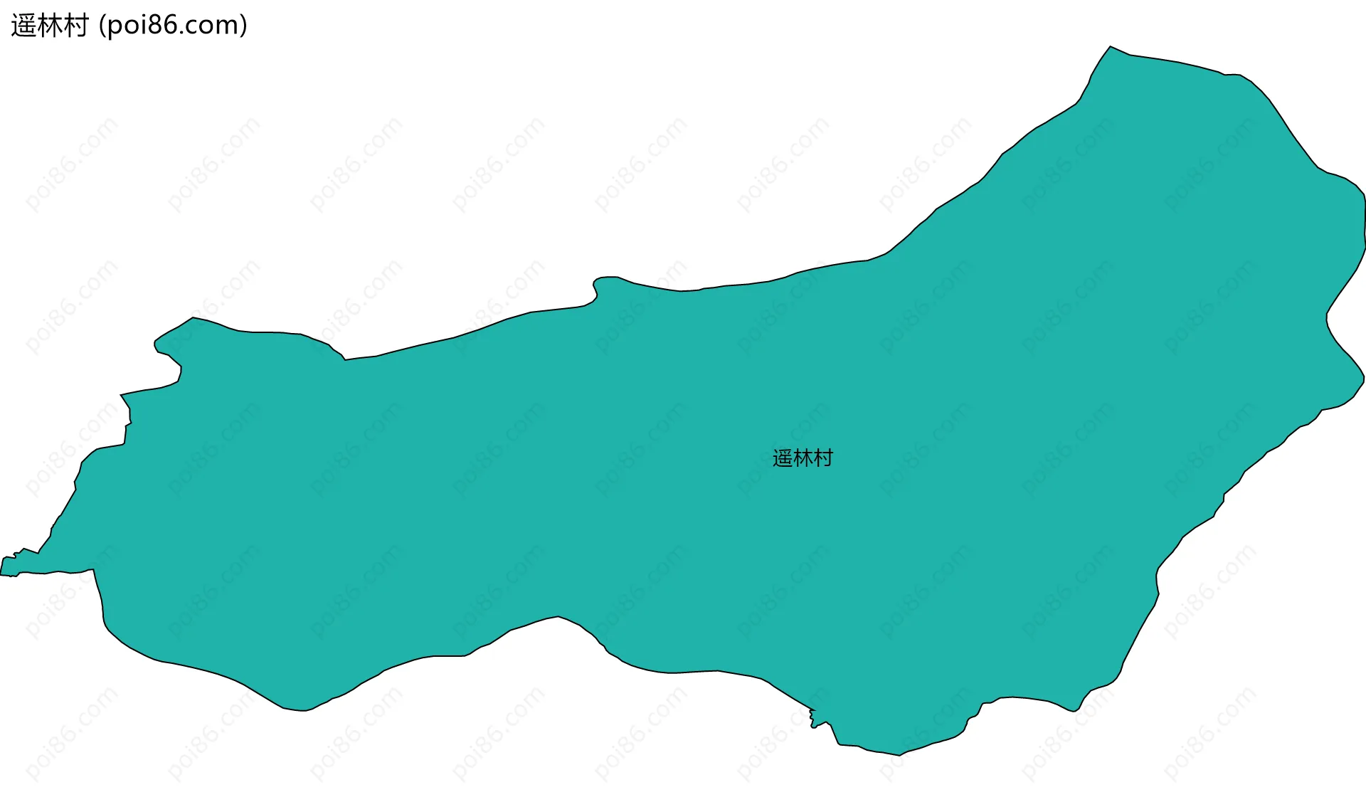 遥林村边界地图