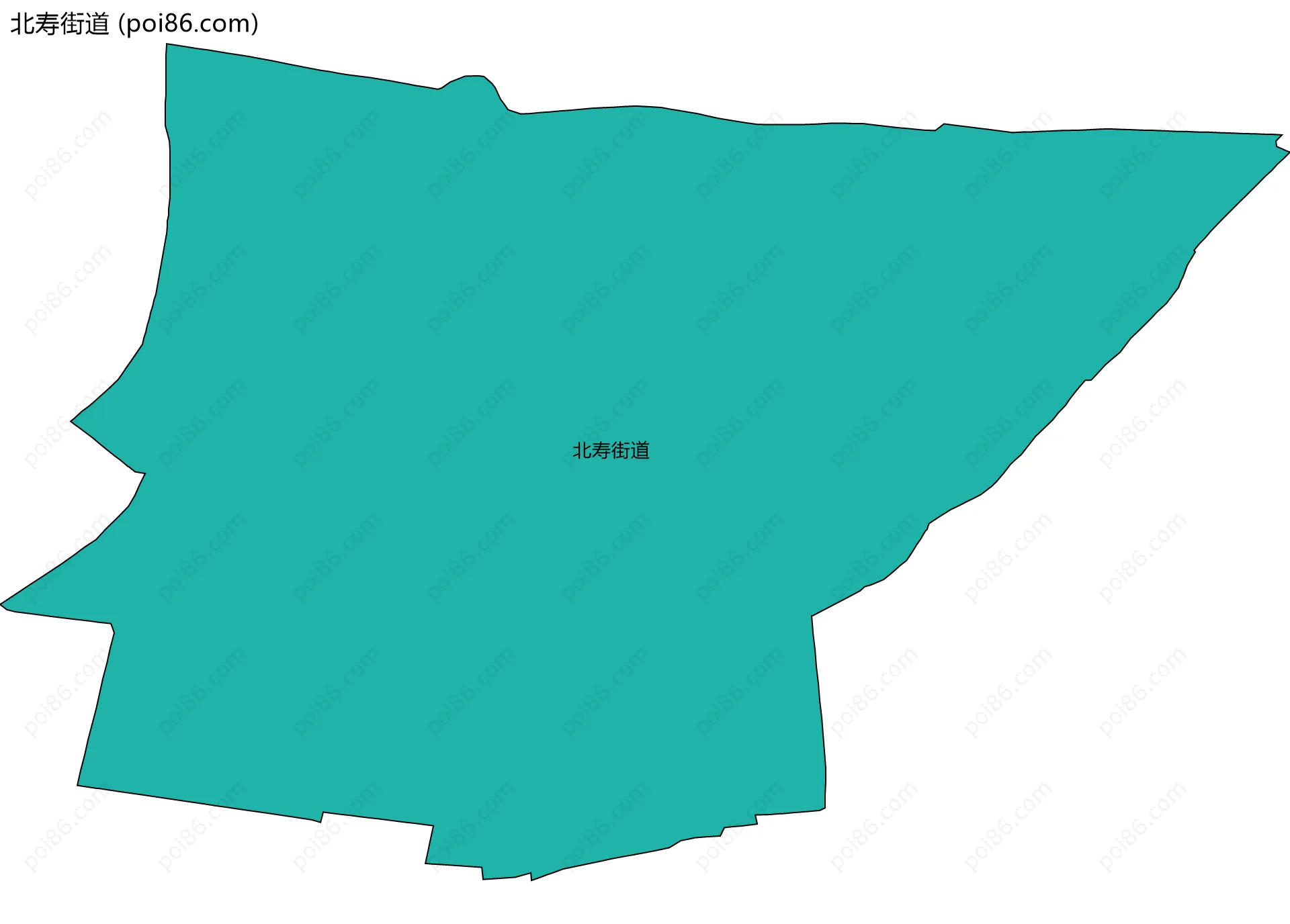 北寿街道边界地图