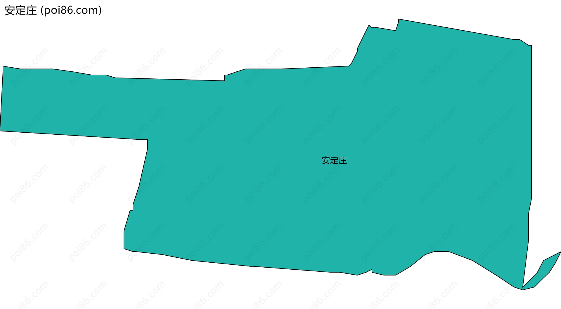 安定庄边界地图