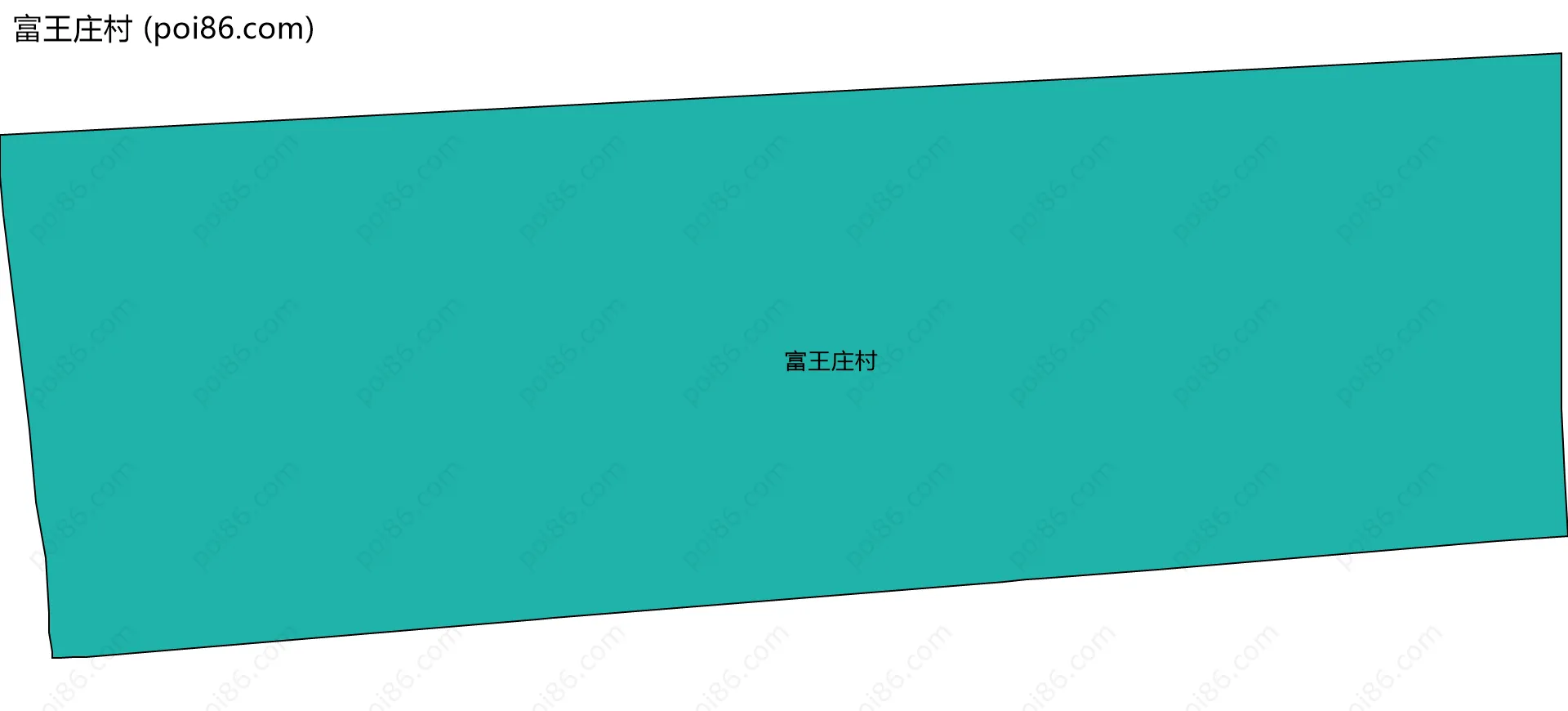 富王庄村边界地图