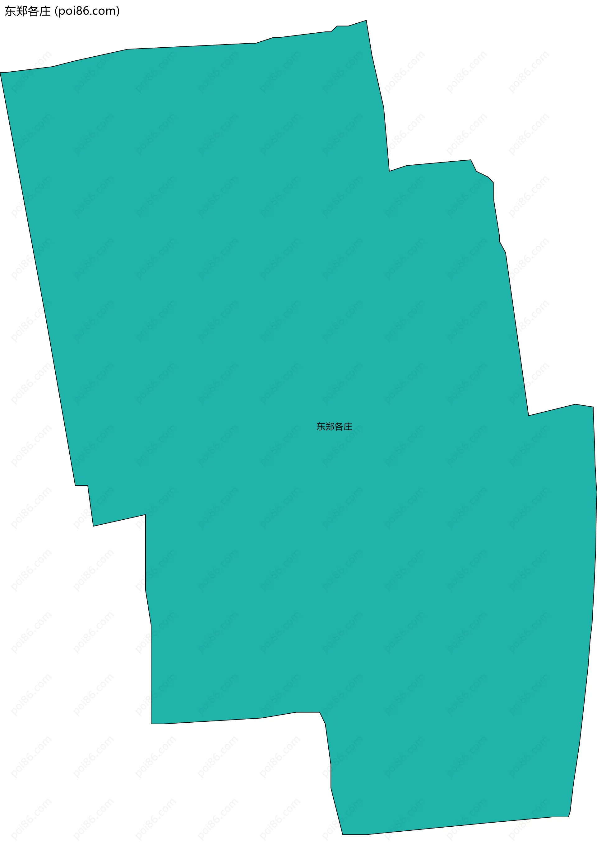 东郑各庄边界地图