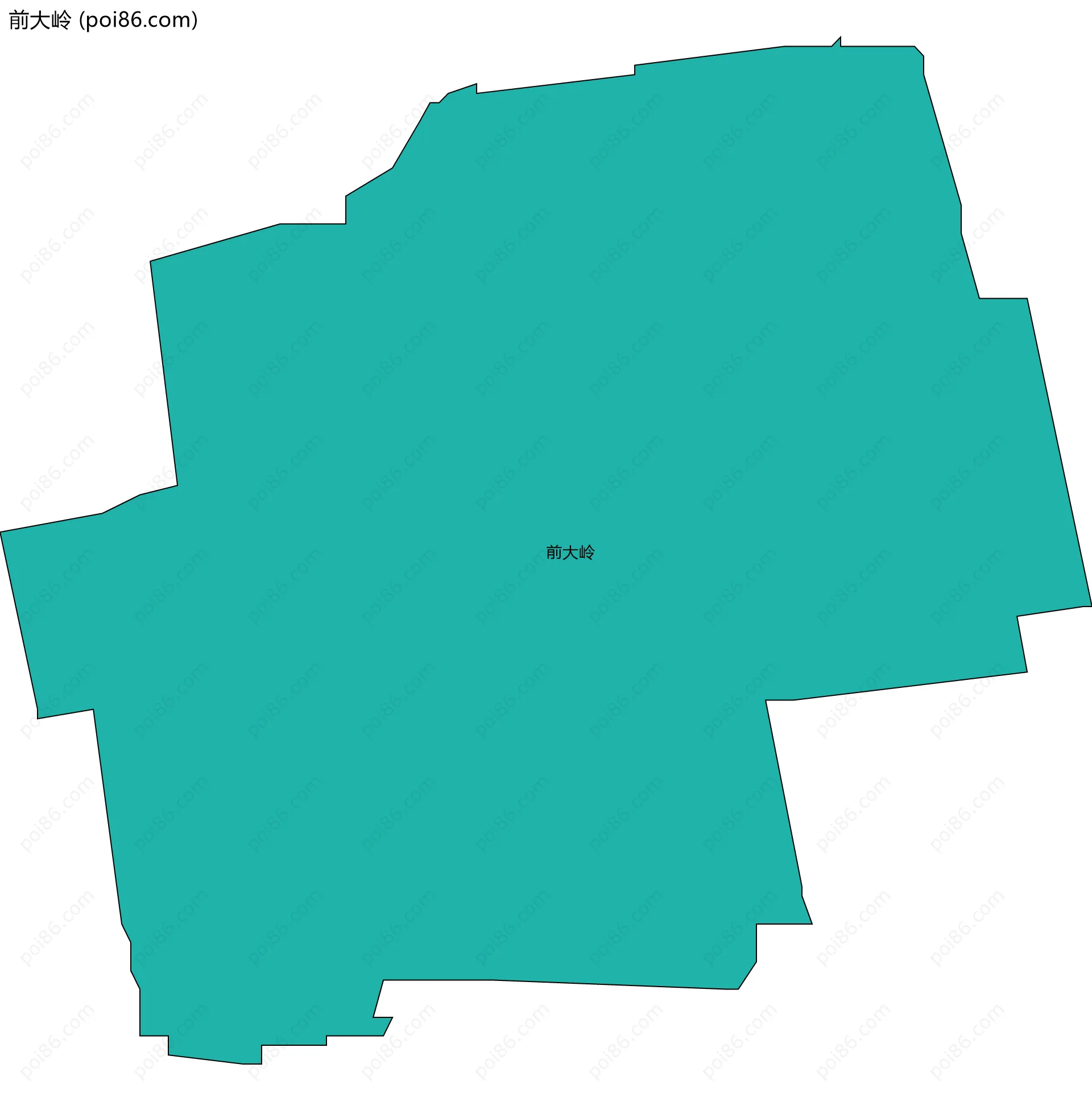 前大岭边界地图