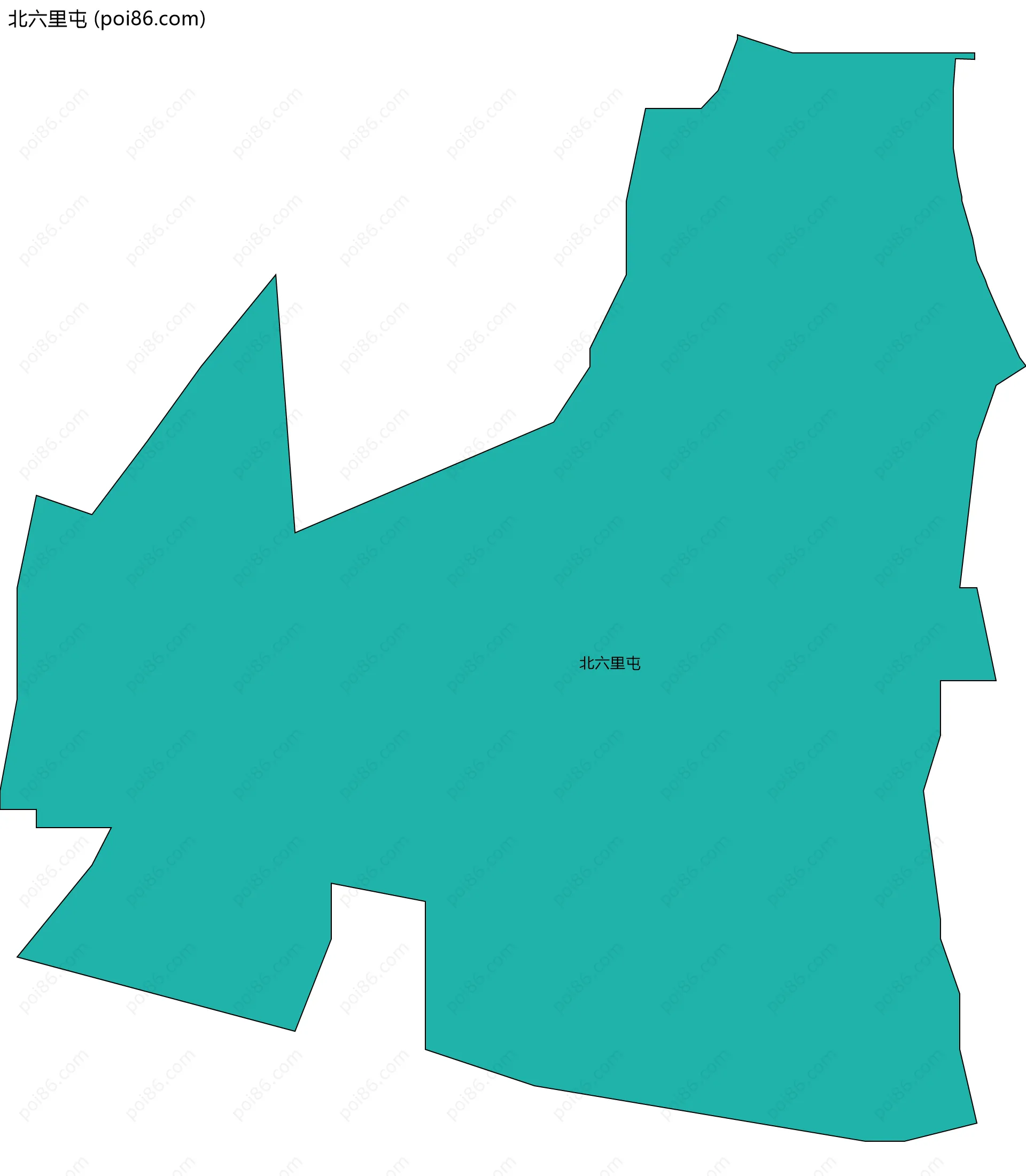 北六里屯边界地图