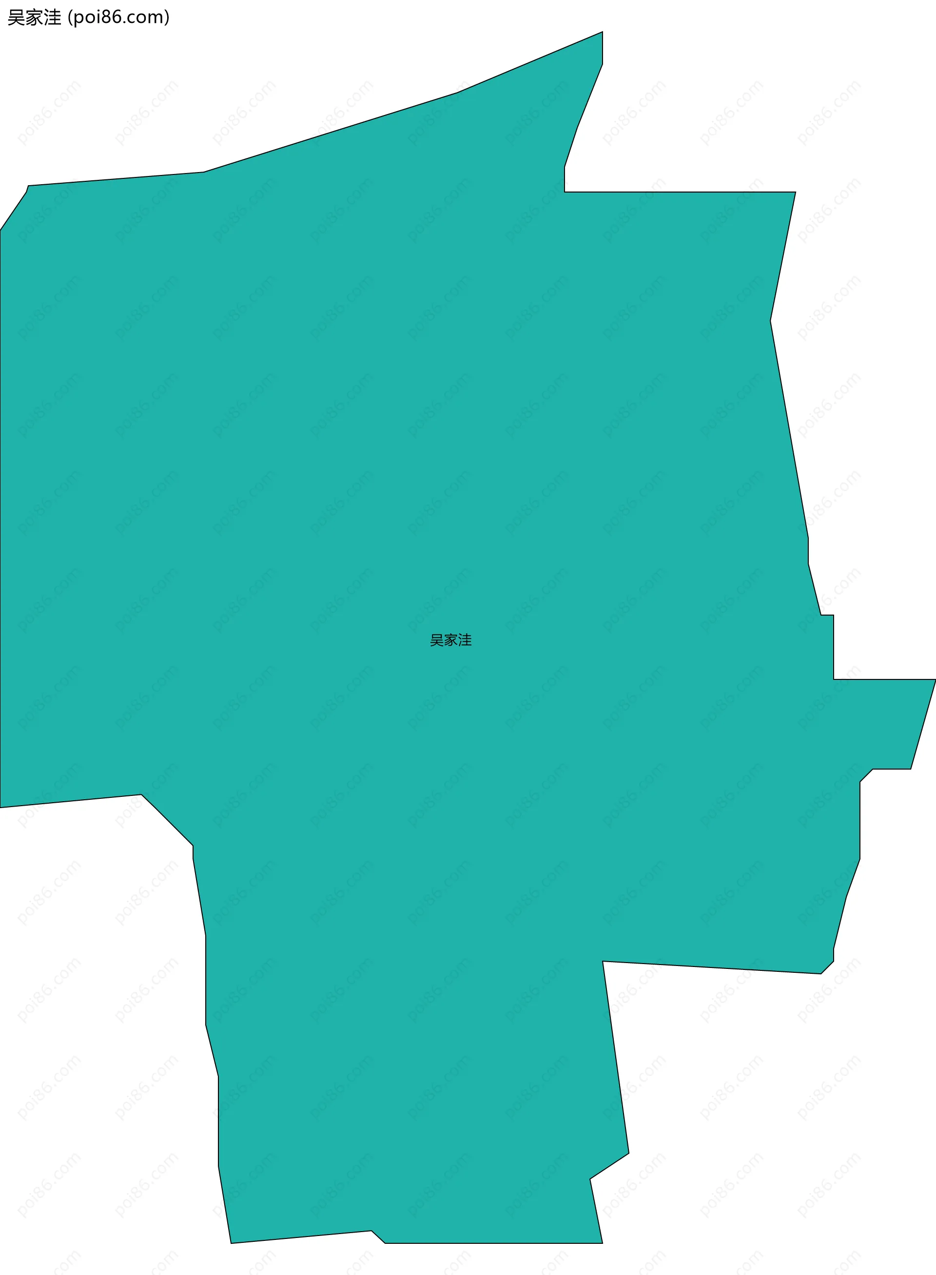 吴家洼边界地图