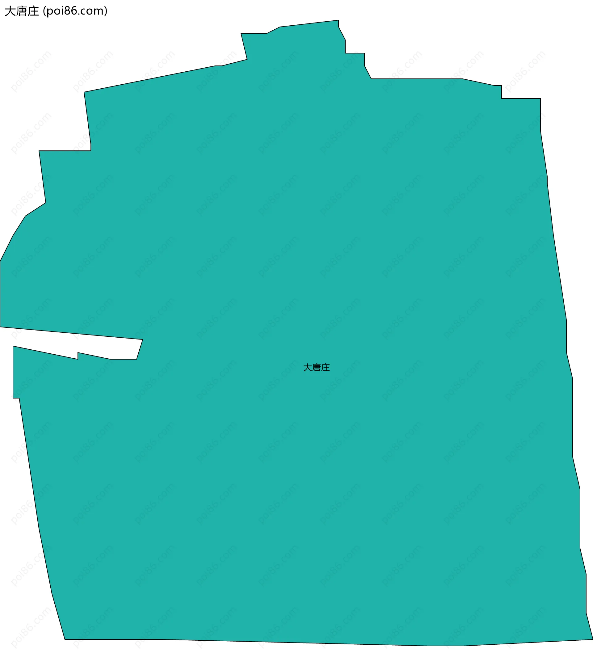 大唐庄边界地图
