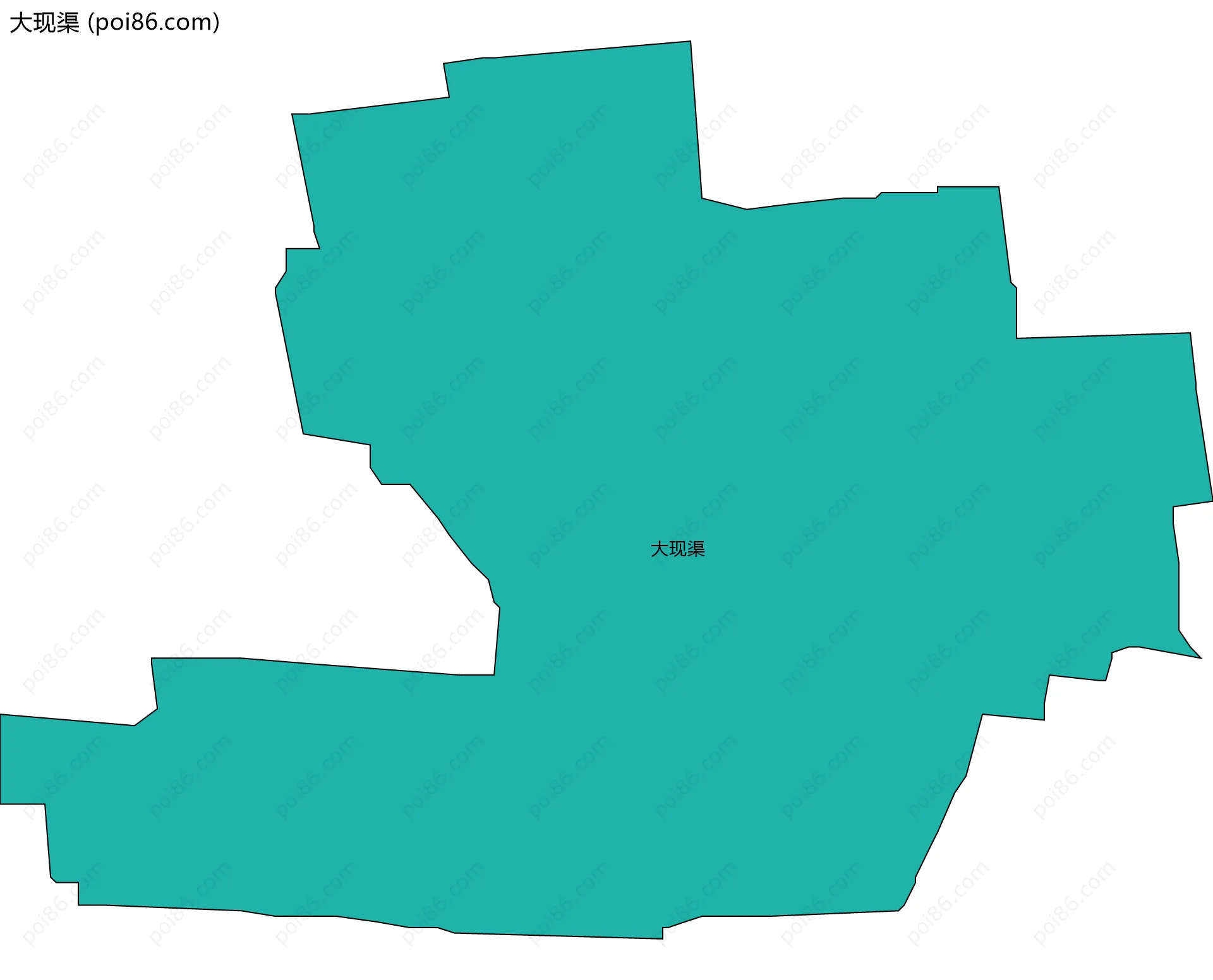 大现渠边界地图