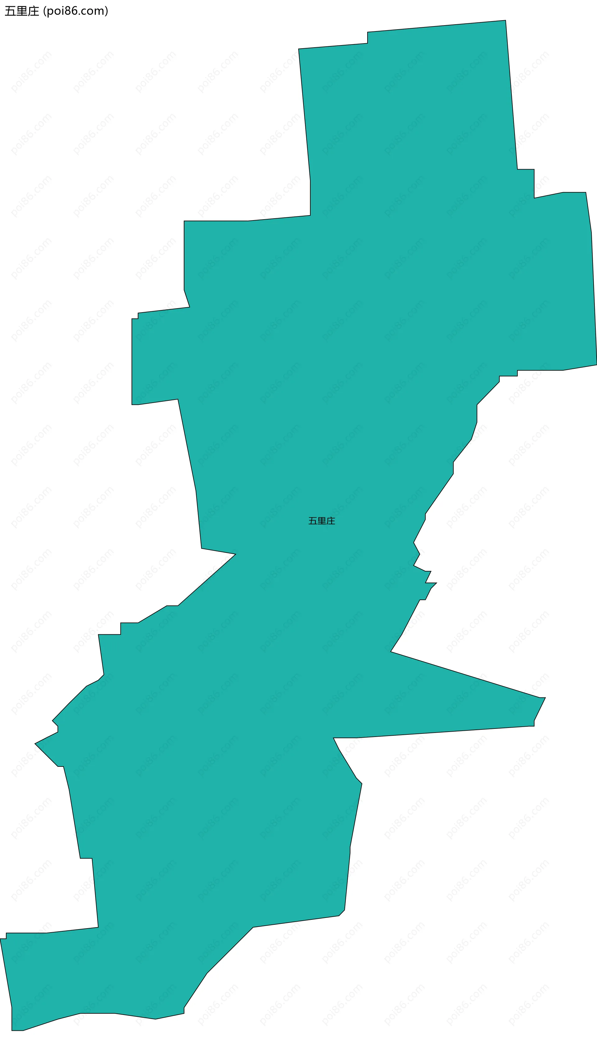 五里庄边界地图