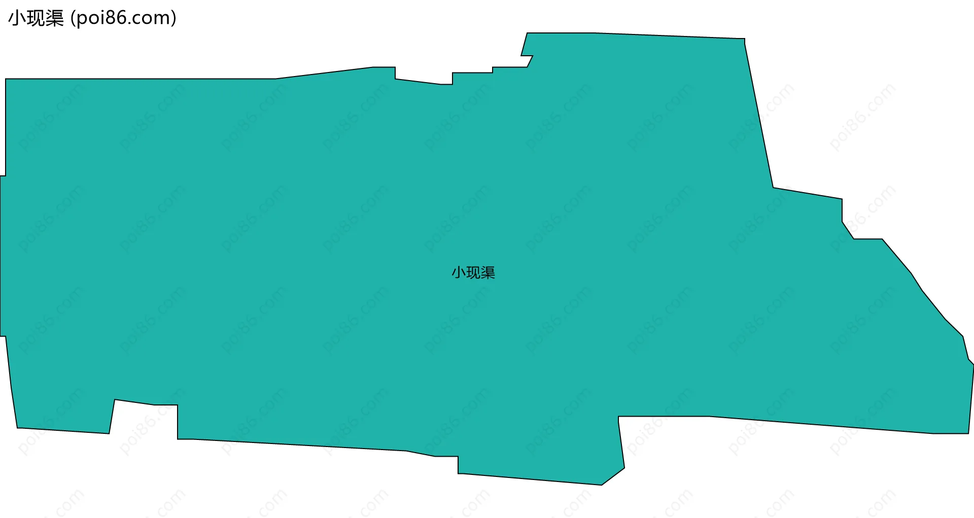 小现渠边界地图