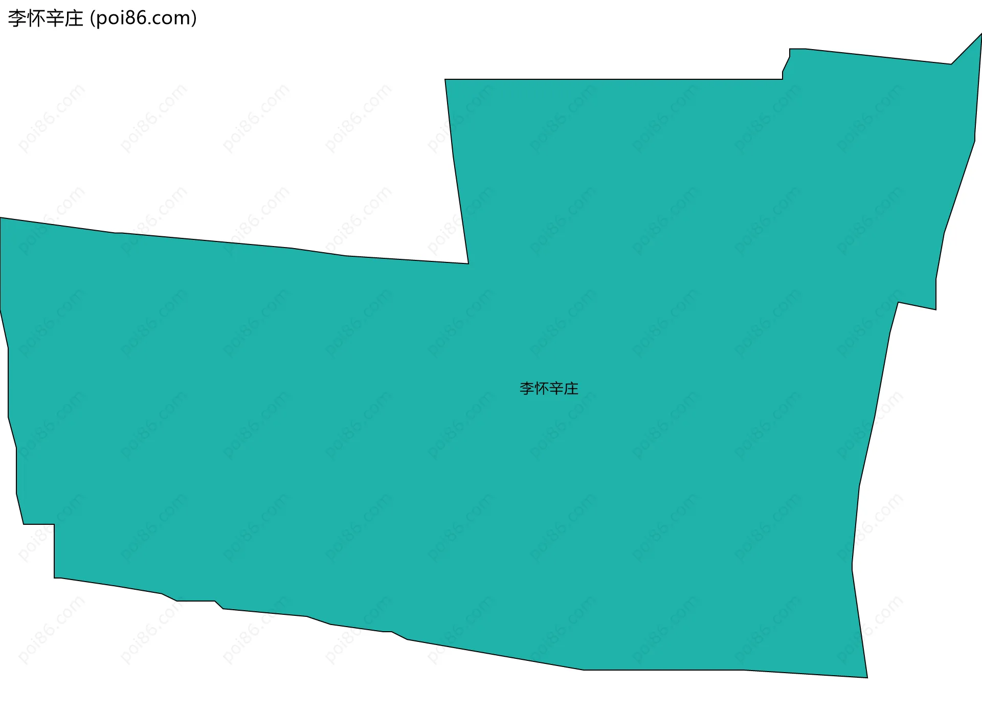 李怀辛庄边界地图