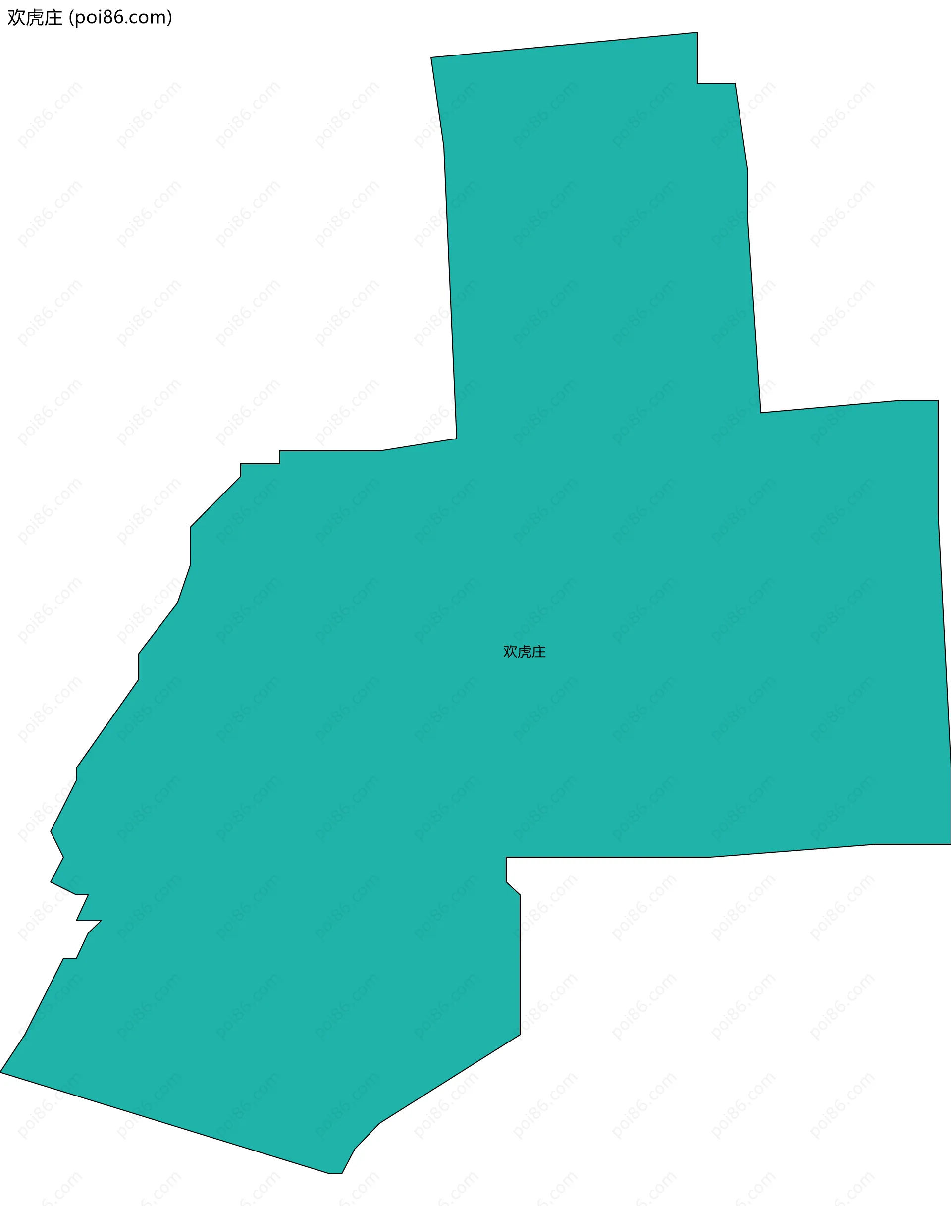 欢虎庄边界地图