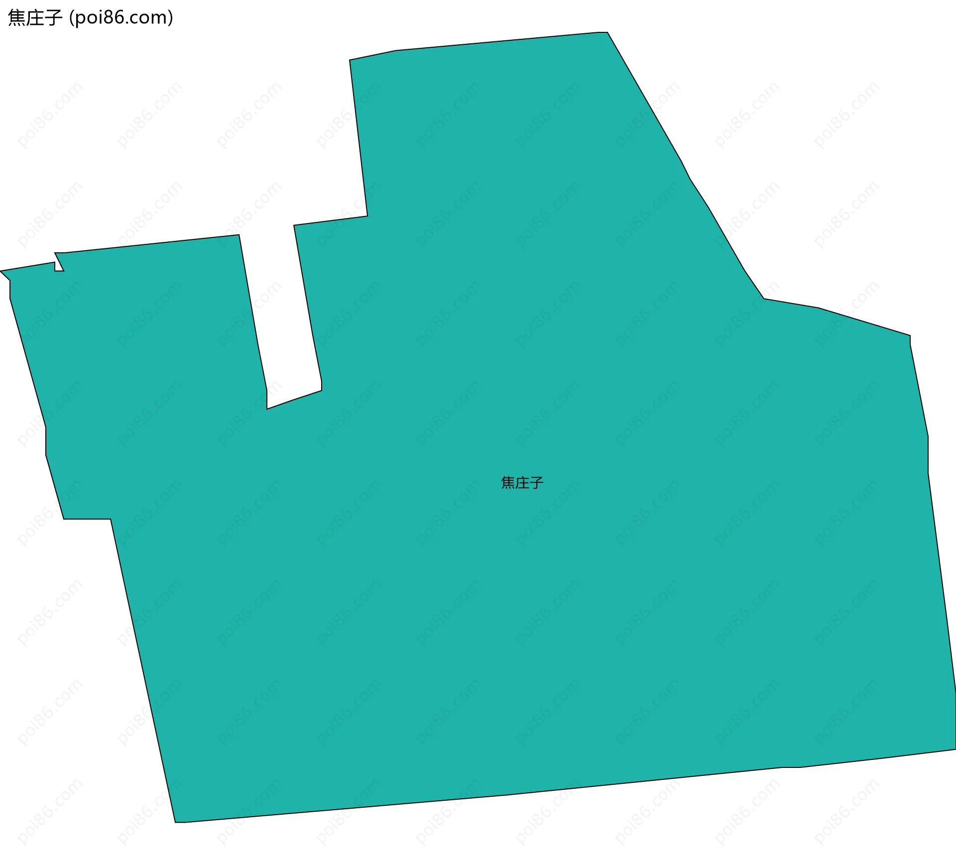 焦庄子边界地图