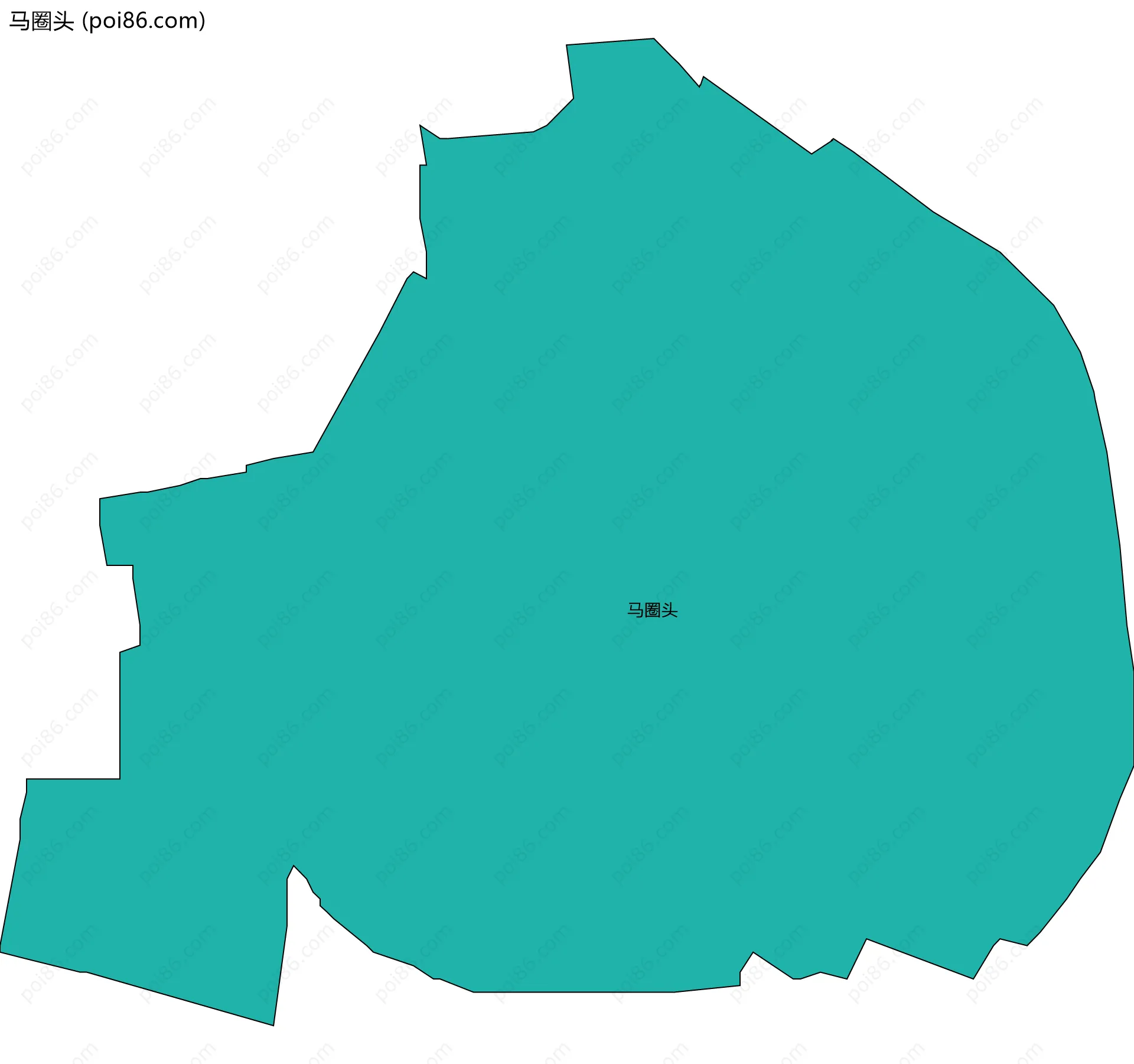 马圈头边界地图