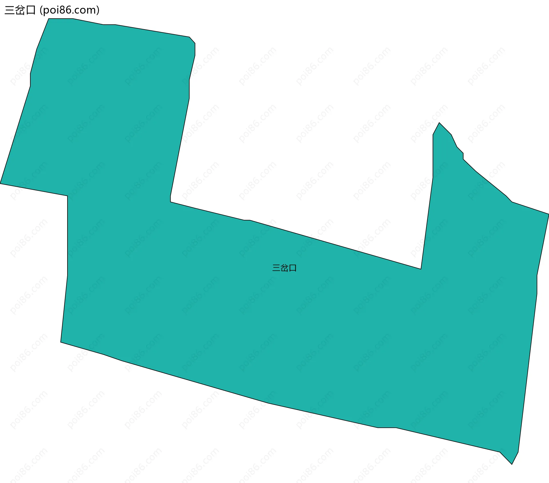 三岔口边界地图