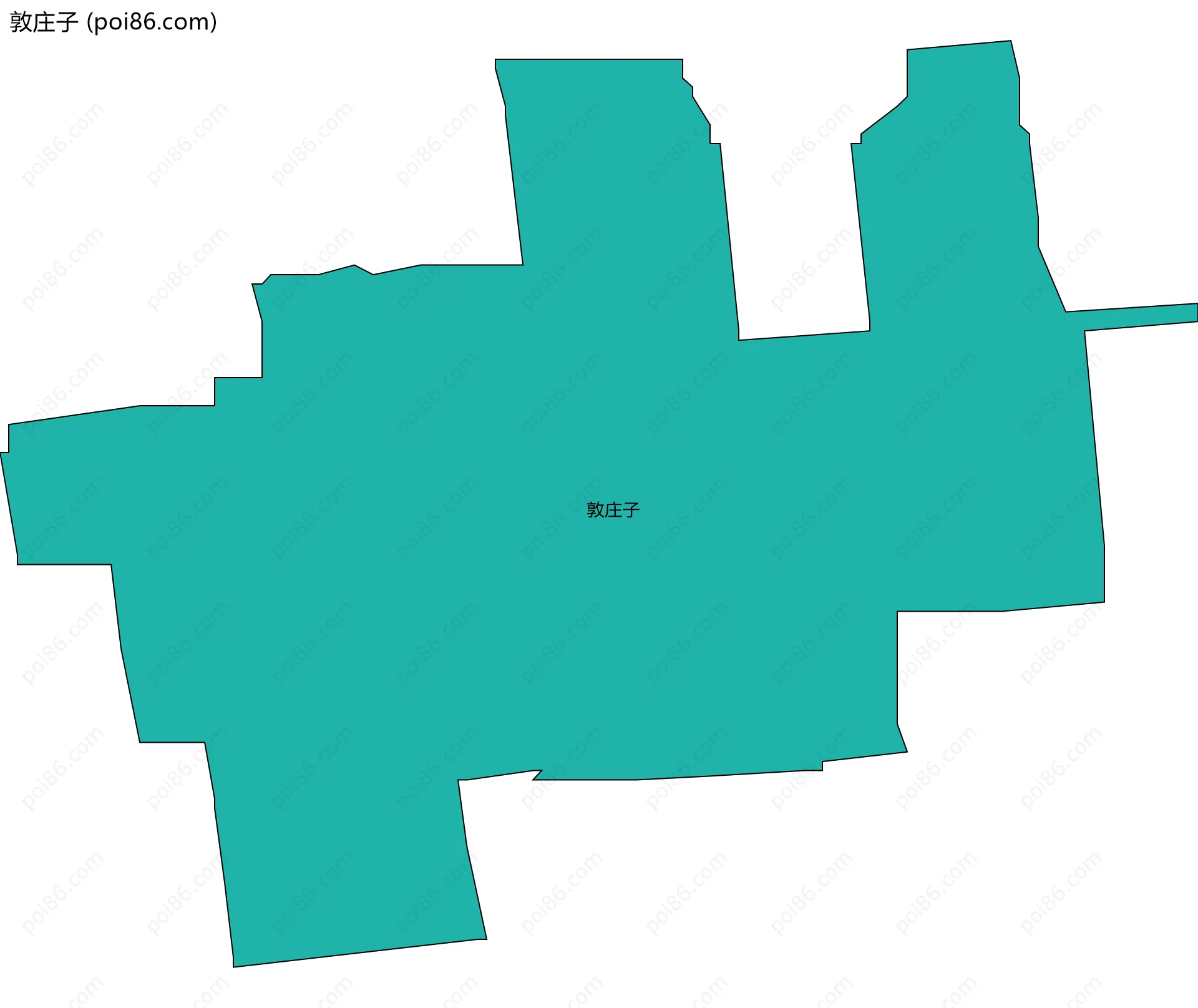 敦庄子边界地图